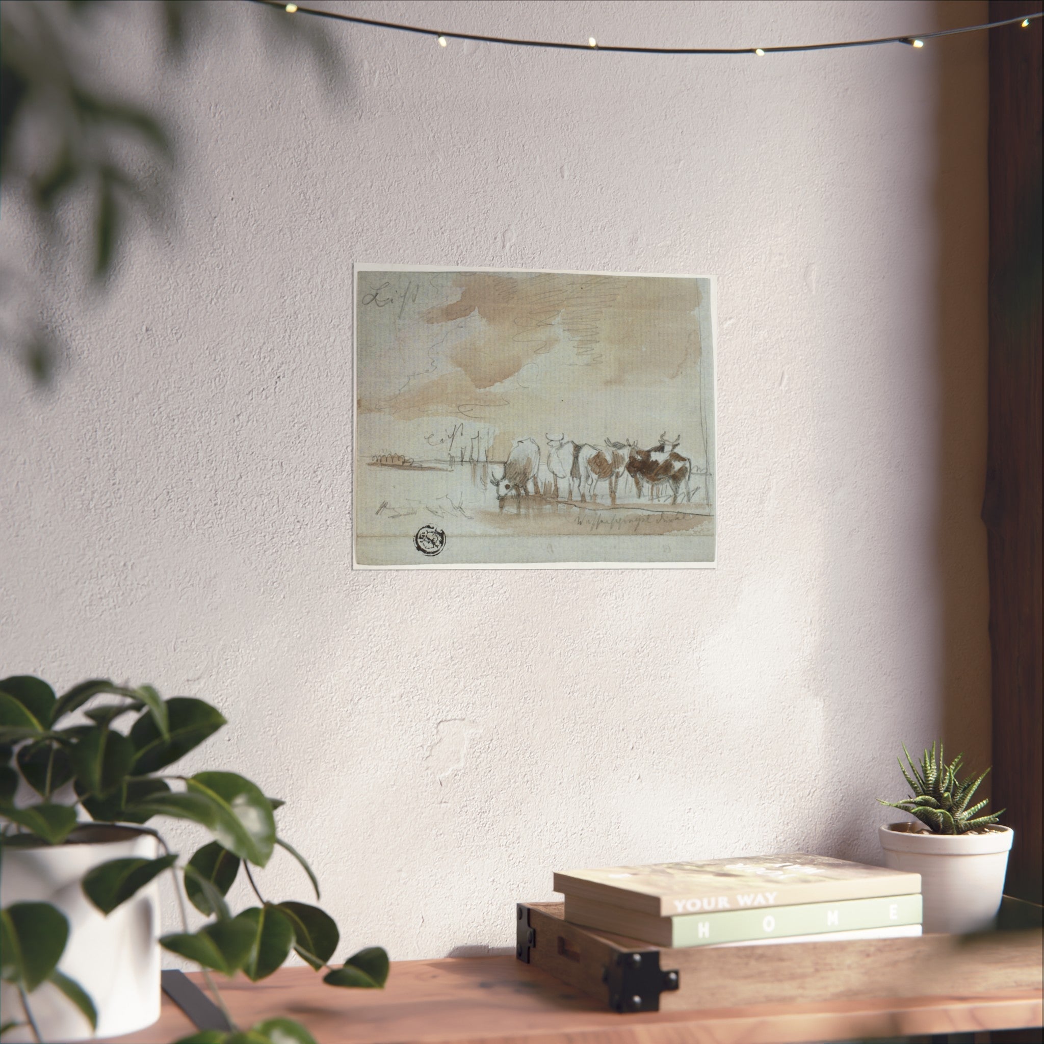 Aelbert Cuyp - Cattle in Water | Fine Art Poster