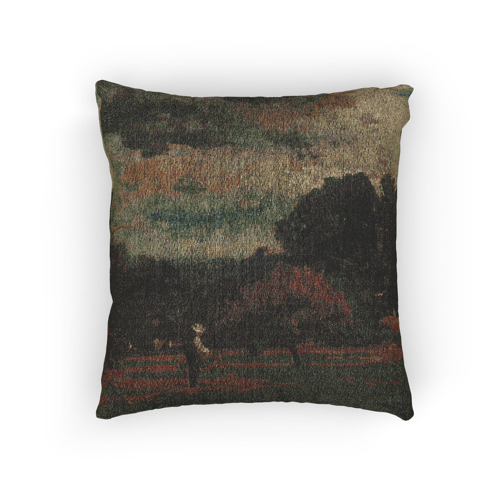 George Inness - Harvest, Montclair, New Jersey | Woven Pillow