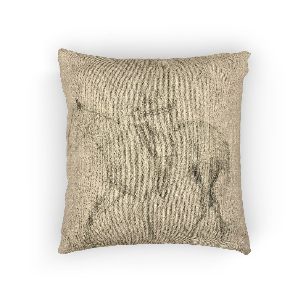 Hilaire Germain Edgar Degas - Horse and Rider | Woven Pillow