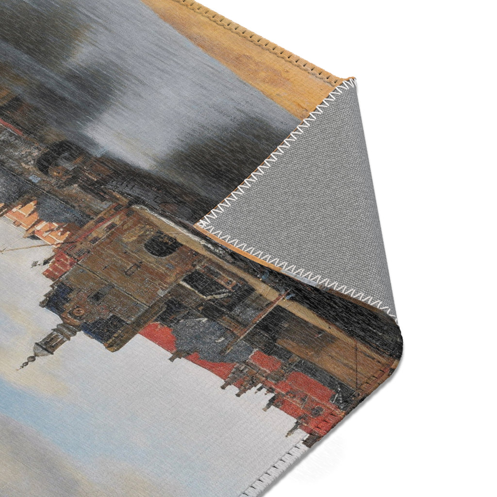 View of Delft, by Johannes Vermeer | Area Rug