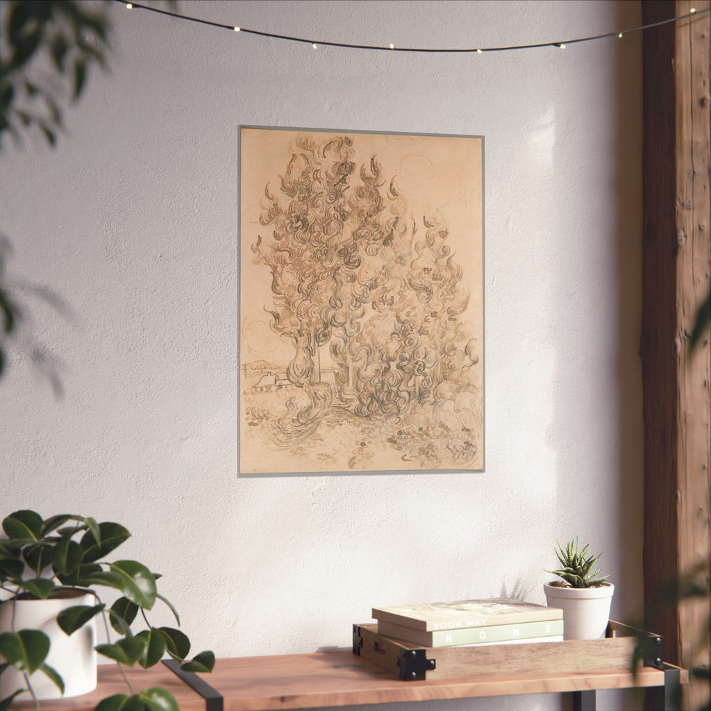 Vincent van Gogh - Cypresses | Fine Art Poster