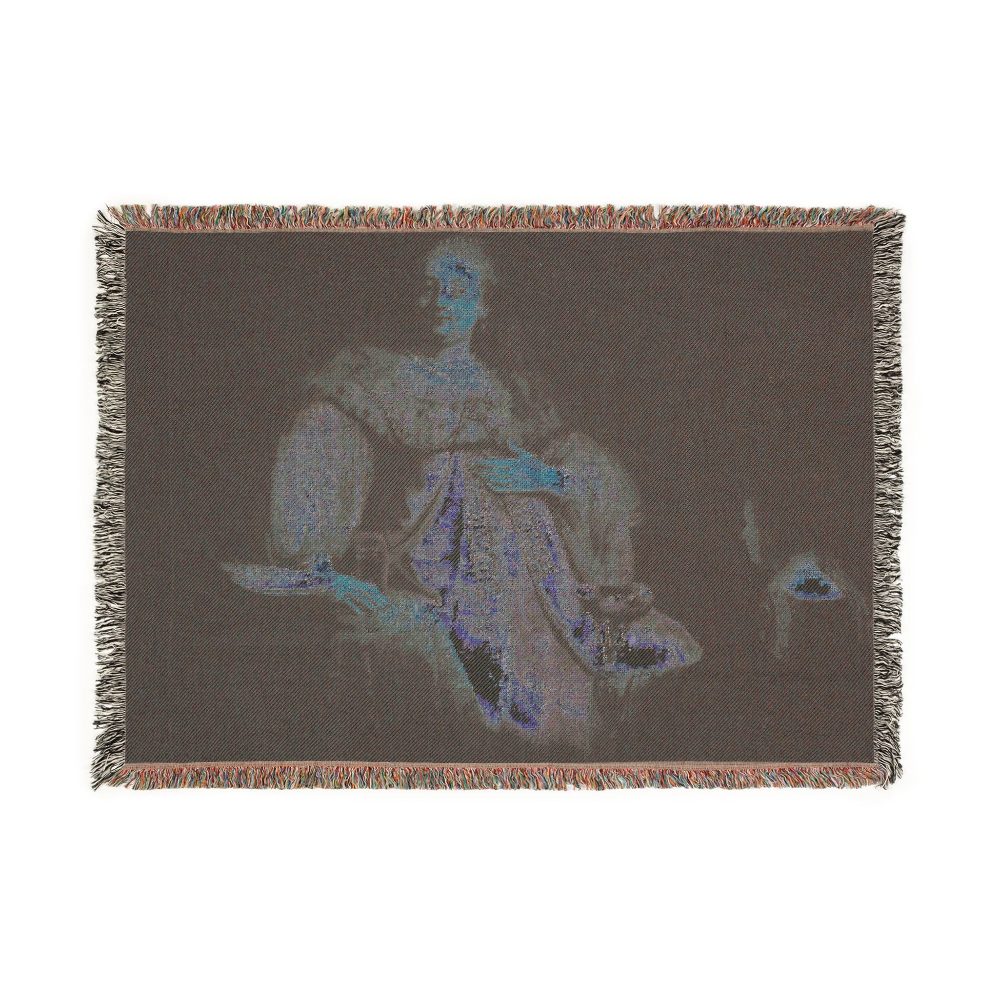 Judith at the Banquet of Holofernes (previously known as Artemisia), by Rembrandt, from Prado in Google Earth | Woven Tapestry Blanket