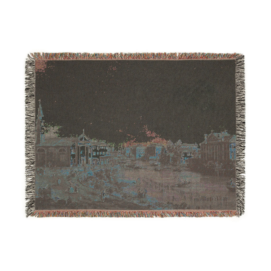 Bemberg Fondation Toulouse - Vue de Dolo - Canaletto ca 1740 - Inv 1011 | Woven Tapestry Blanket