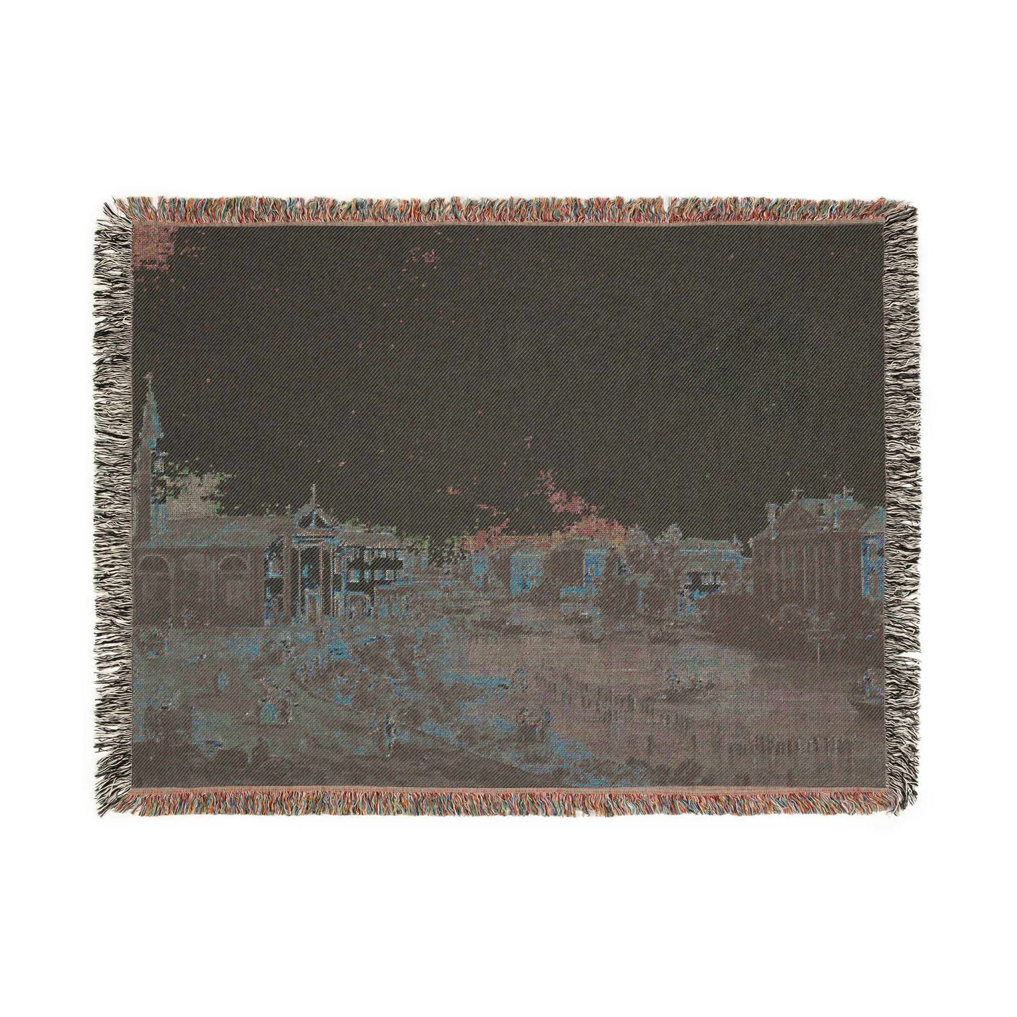 Bemberg Fondation Toulouse - Vue de Dolo - Canaletto ca 1740 - Inv 1011 | Woven Tapestry Blanket