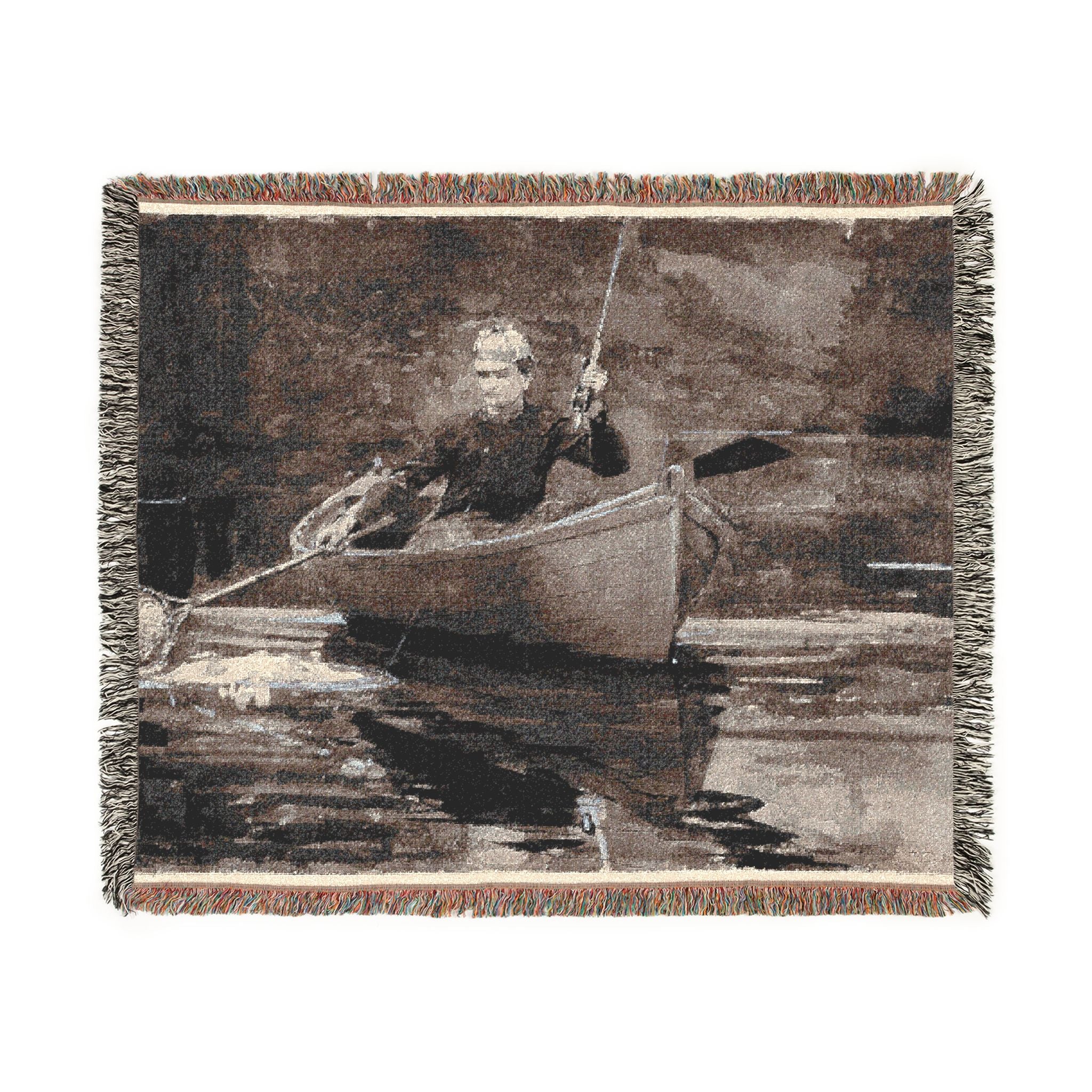 Netting the Fish Winslow Homer Tapestry Blanket