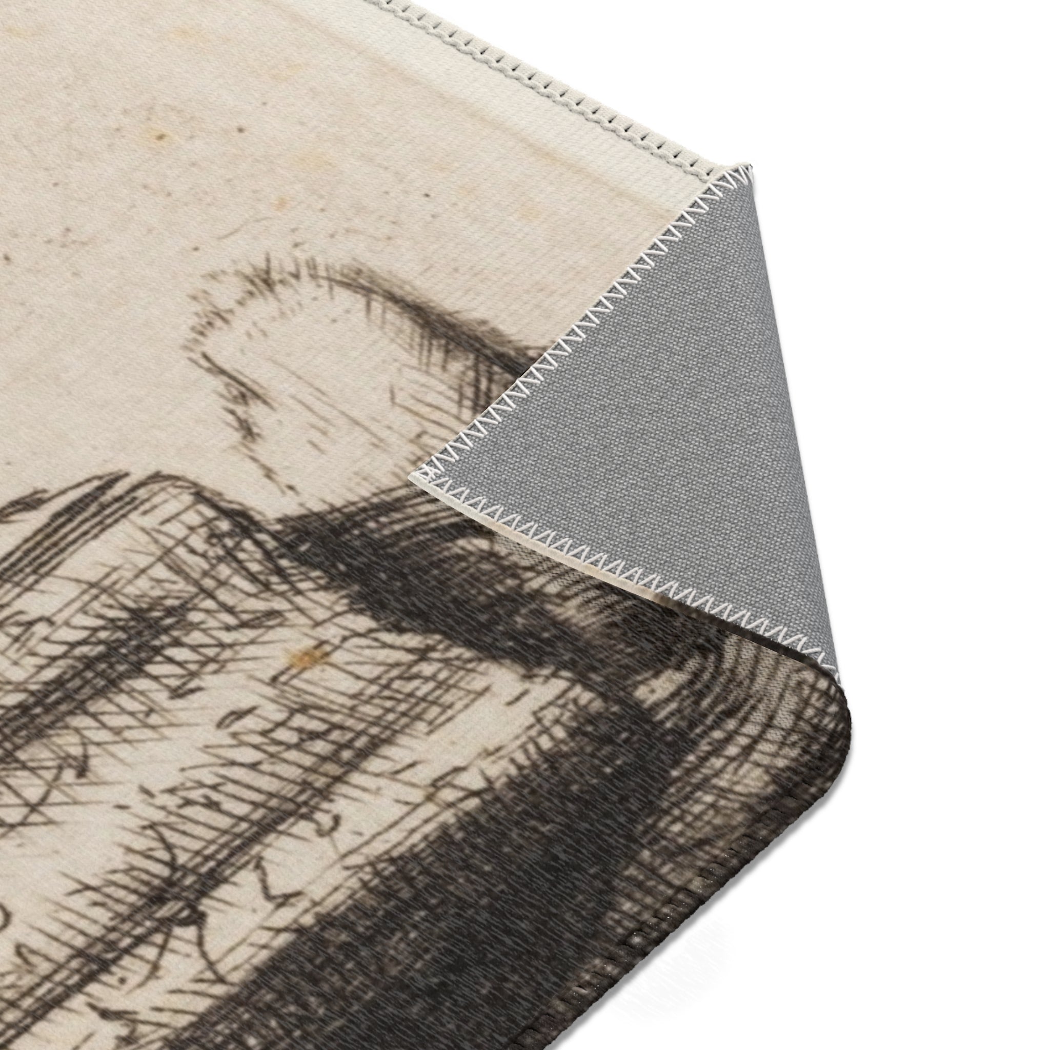 Rembrandt van Rijn - Jews in the Synagogue | Area Rug