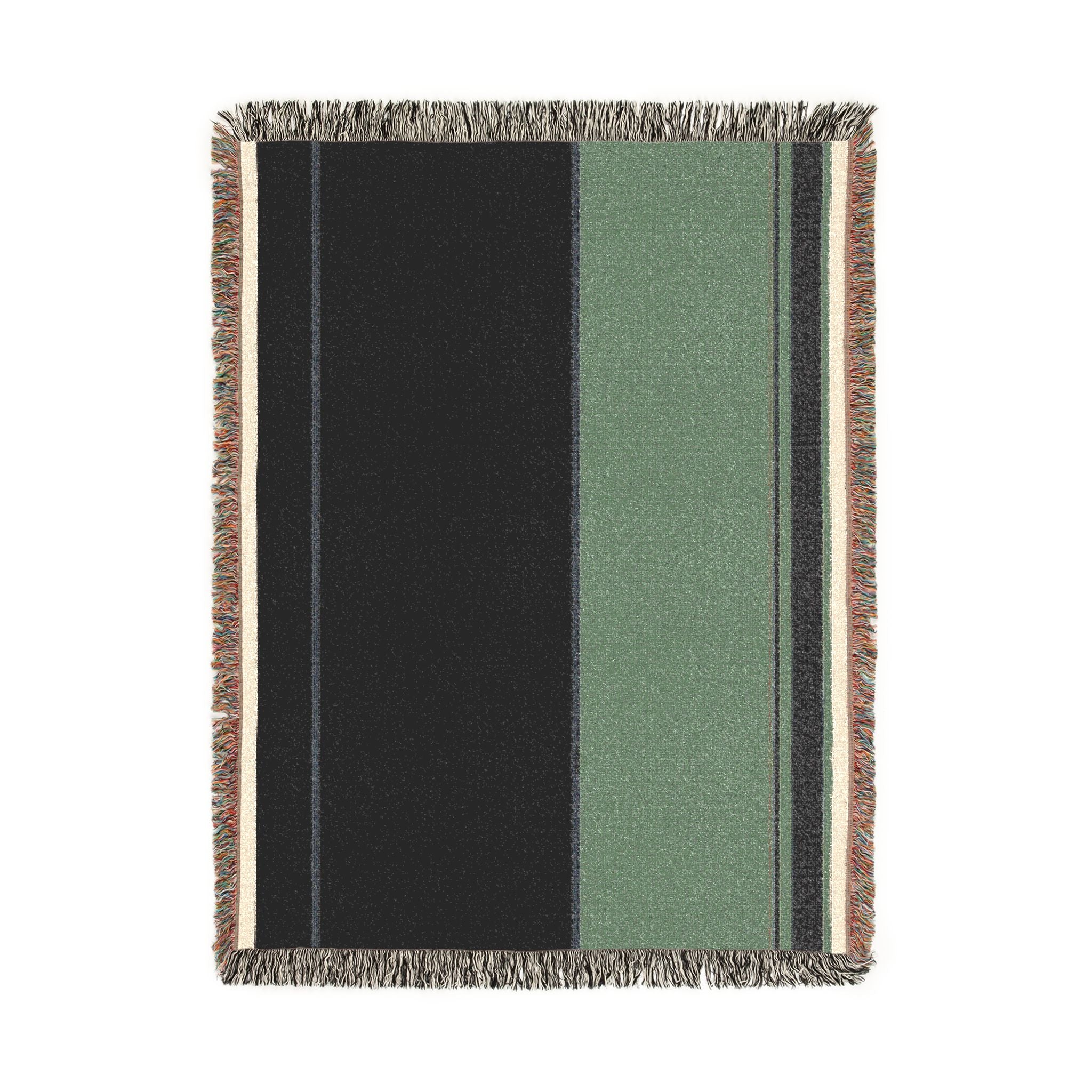 Grove Throw — Ink · Olive · Slate