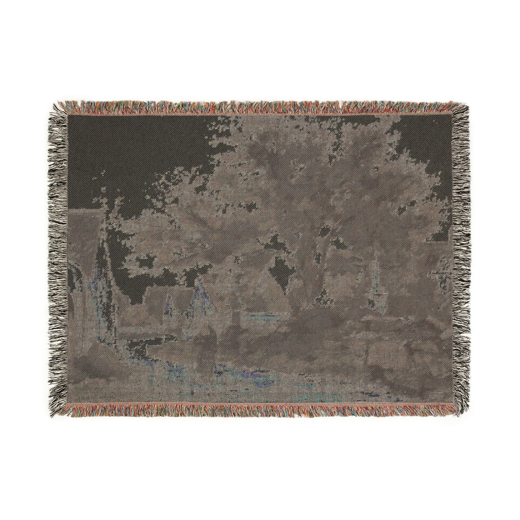 Charles François Daubigny - Village in Brittany | Woven Tapestry Blanket
