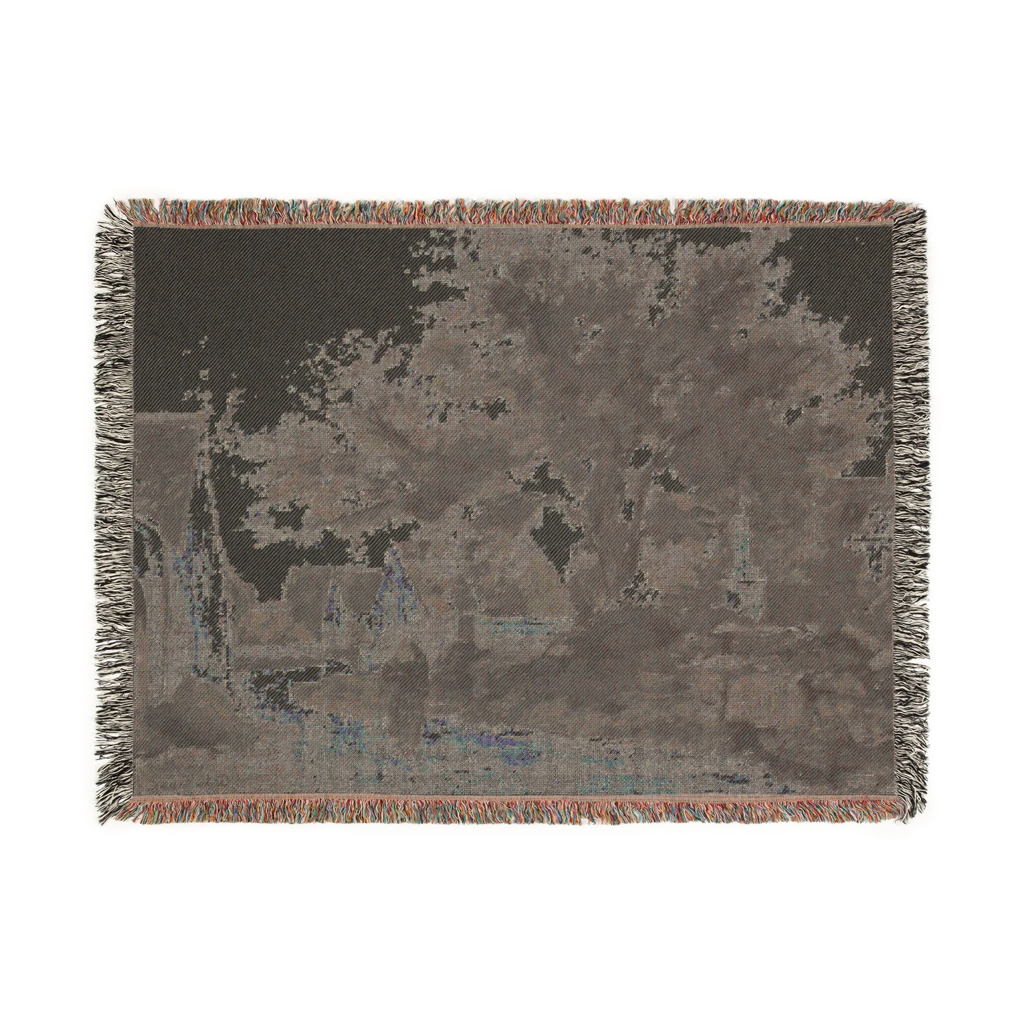 Charles François Daubigny - Village in Brittany | Woven Tapestry Blanket
