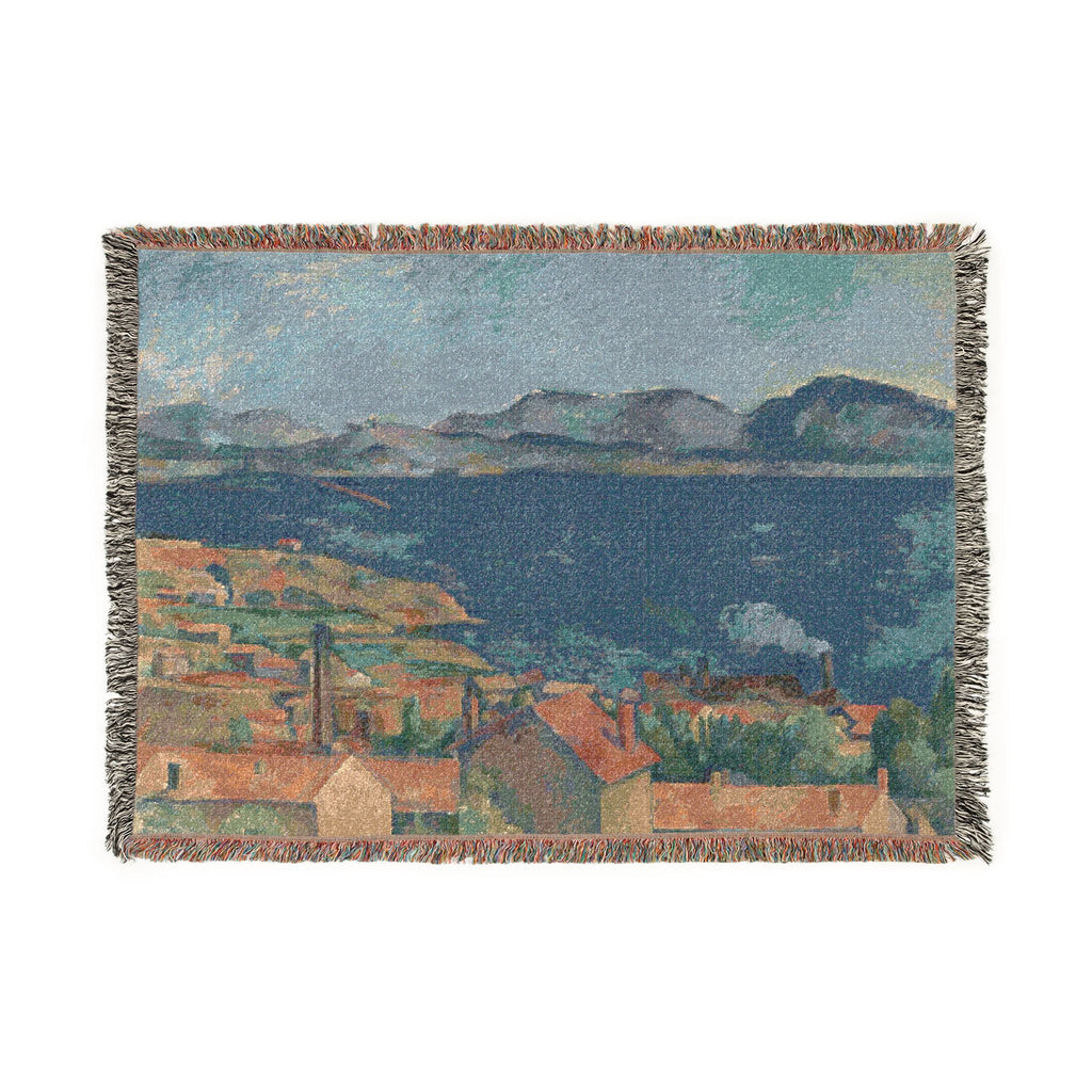 Paul Cezanne - The Bay of Marseille, Seen from L'Estaque | Woven Tapestry Blanket