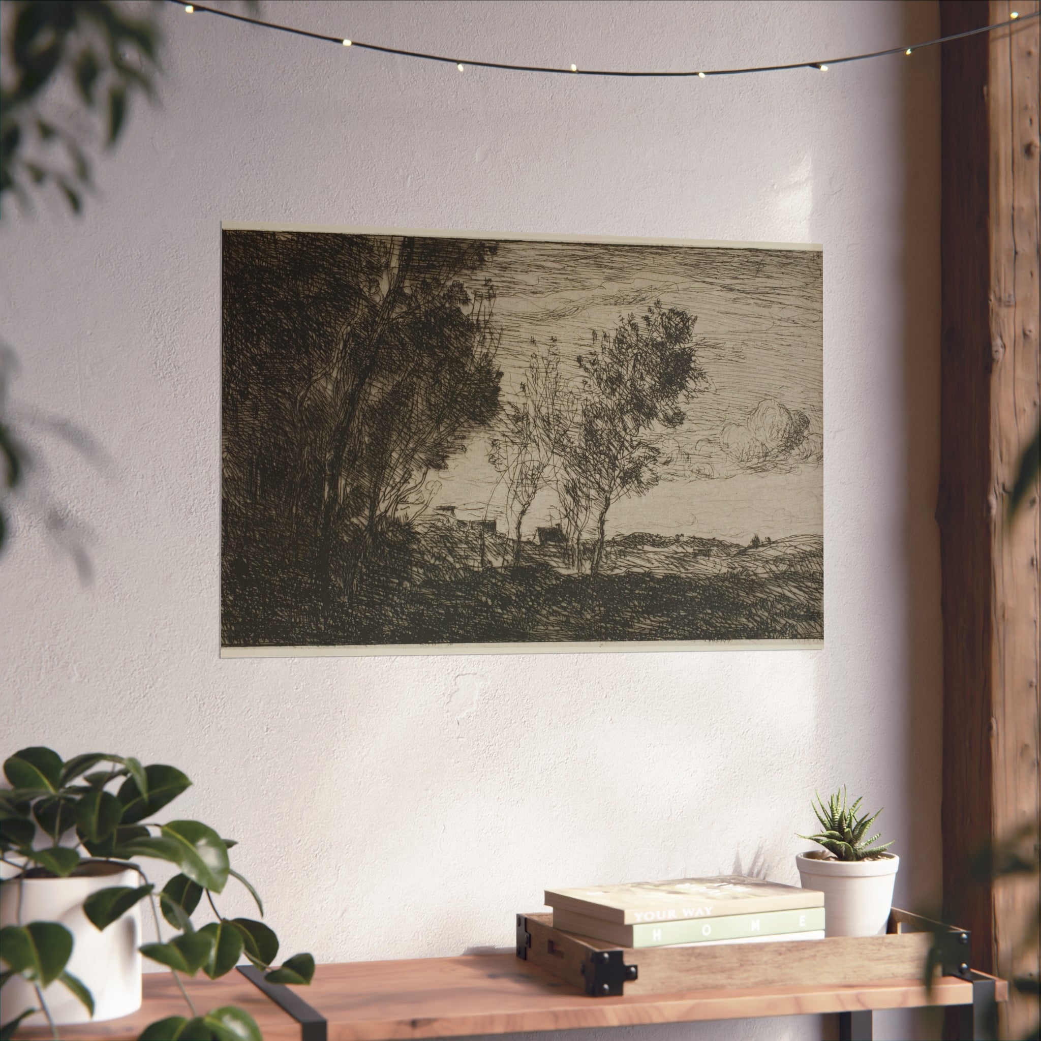 Jean Baptiste Camille Corot - In the Dunes Souvenir of the Woods of the Hague | Fine Art Poster