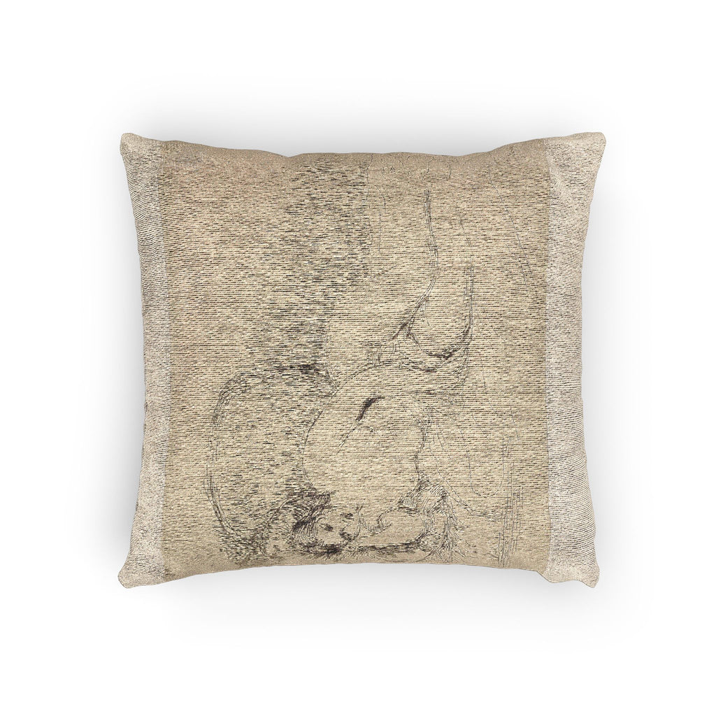 Pierre-Auguste Renoir - Woman Reclining, to the Left | Woven Pillow