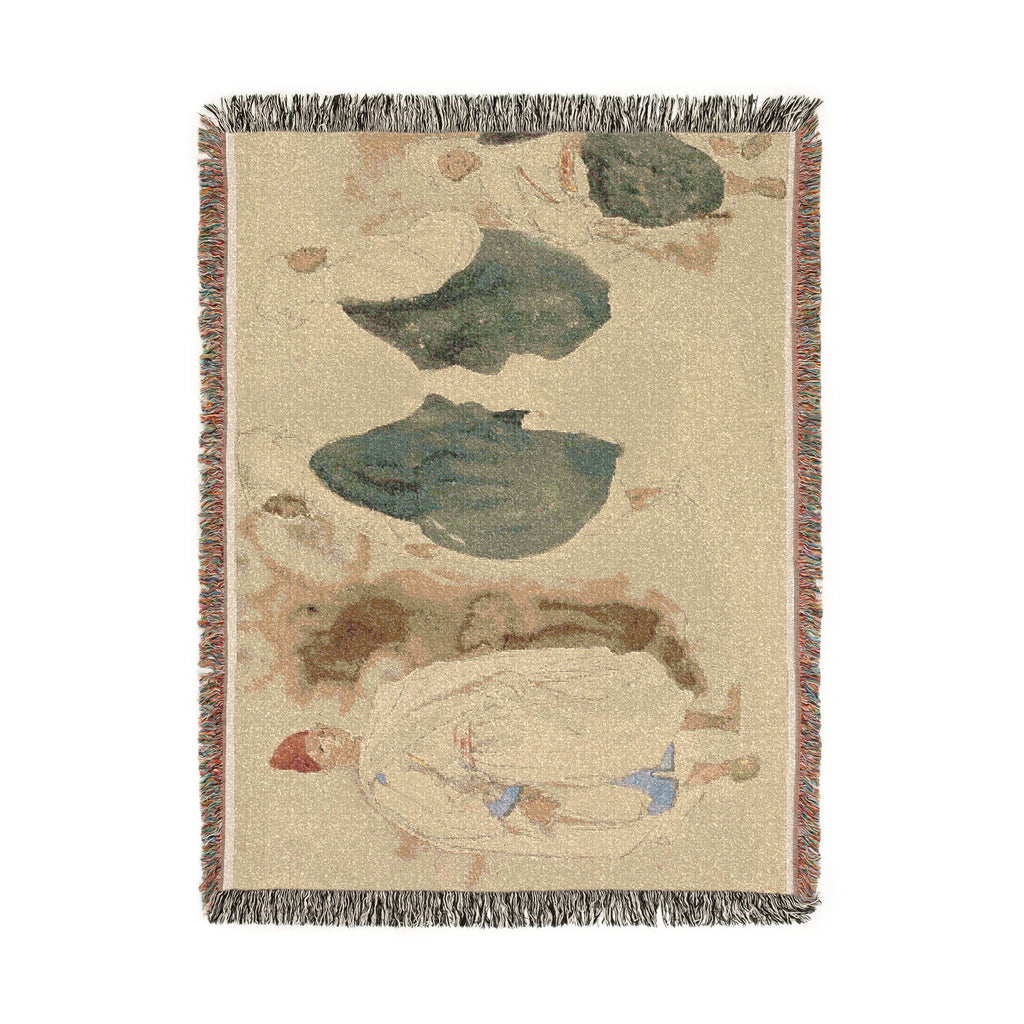 Eugène Delacroix - Four Sketches of Arab Men | Woven Tapestry Blanket