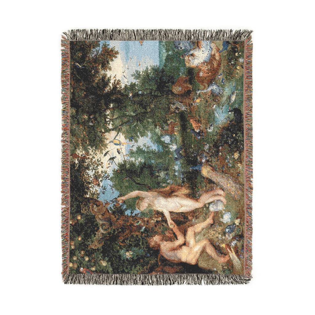 Jan Brueghel de Oude en Peter Paul Rubens - Het aards paradijs met de zondeval van Adam en Eva | Woven Tapestry Blanket