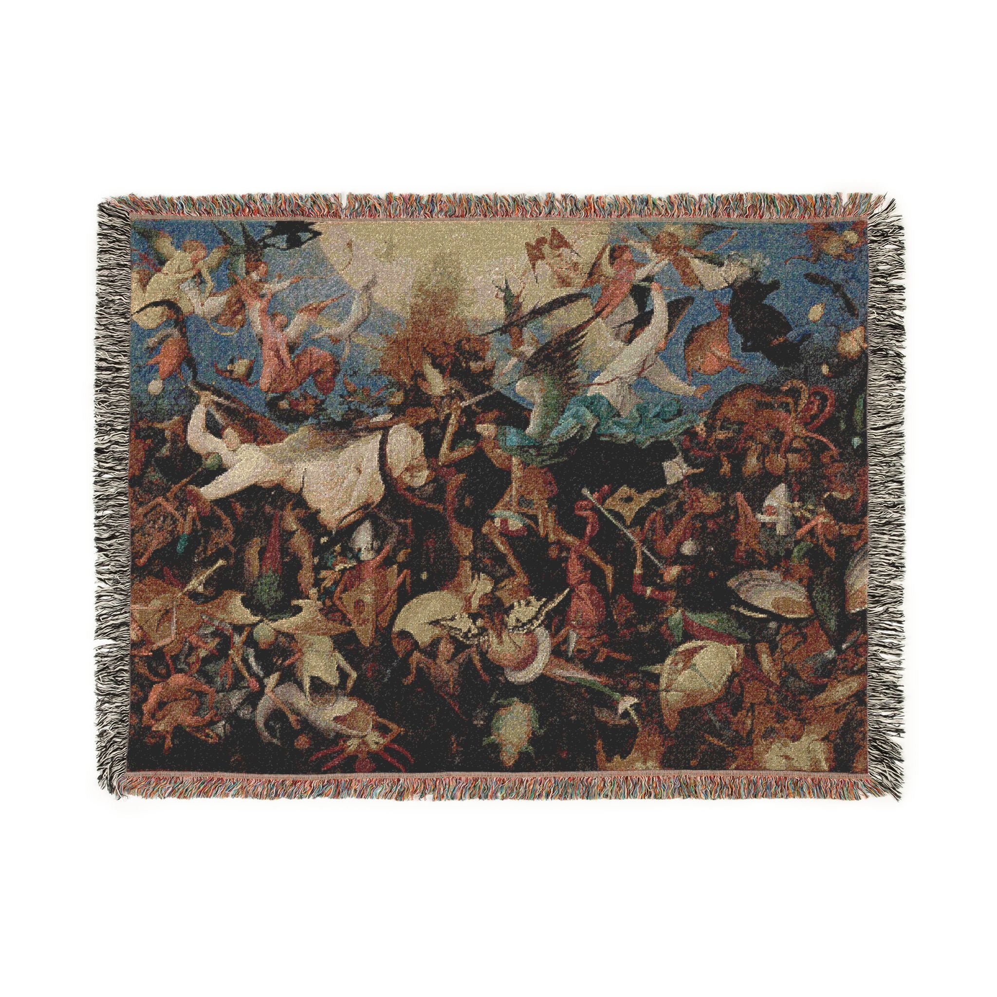 Pieter Bruegel the Elder - The Fall of the Rebel Angels - Google Art Project | Woven Tapestry Blanket
