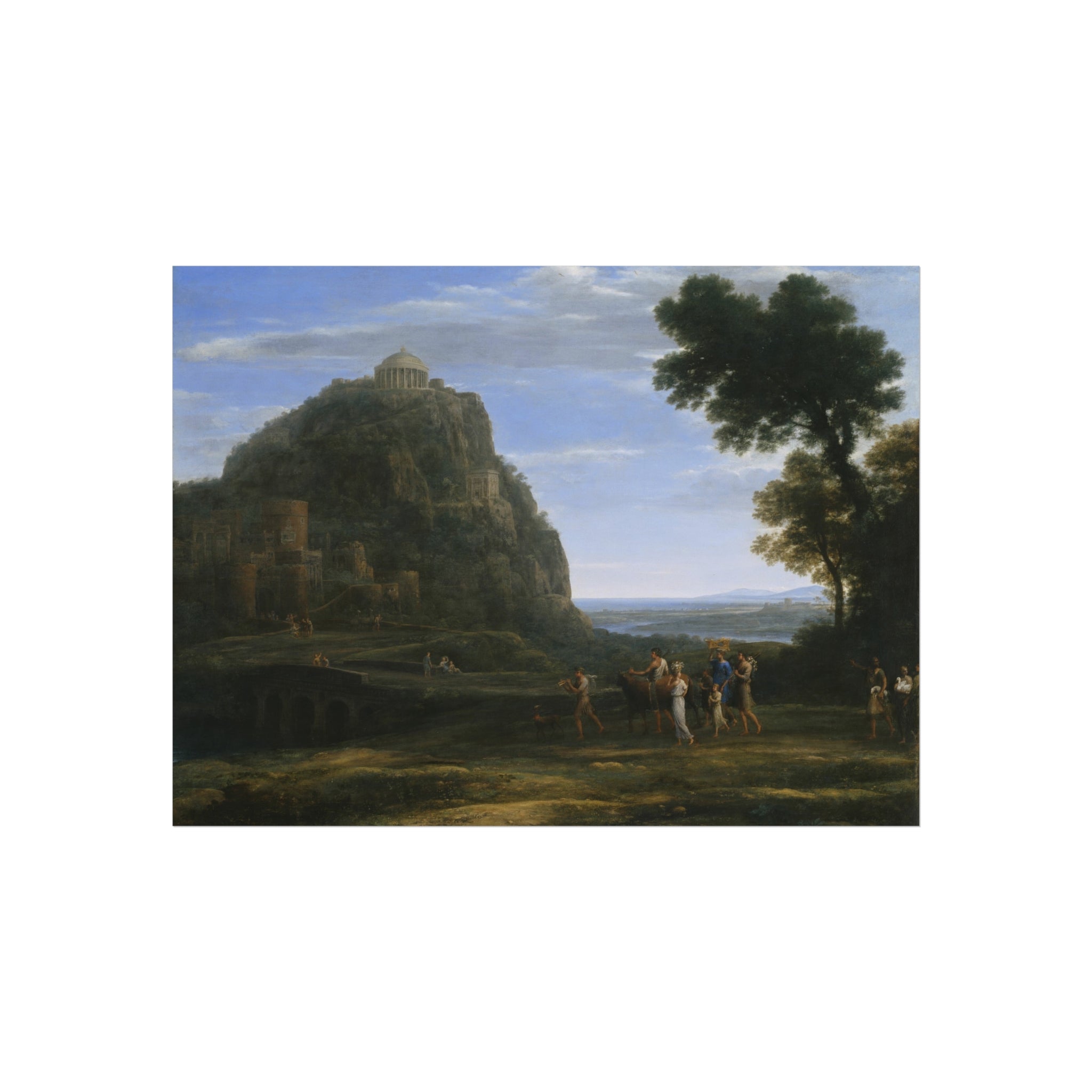 Claude Lorrain - View of Delphi with a Procession | Fine Art Poster
