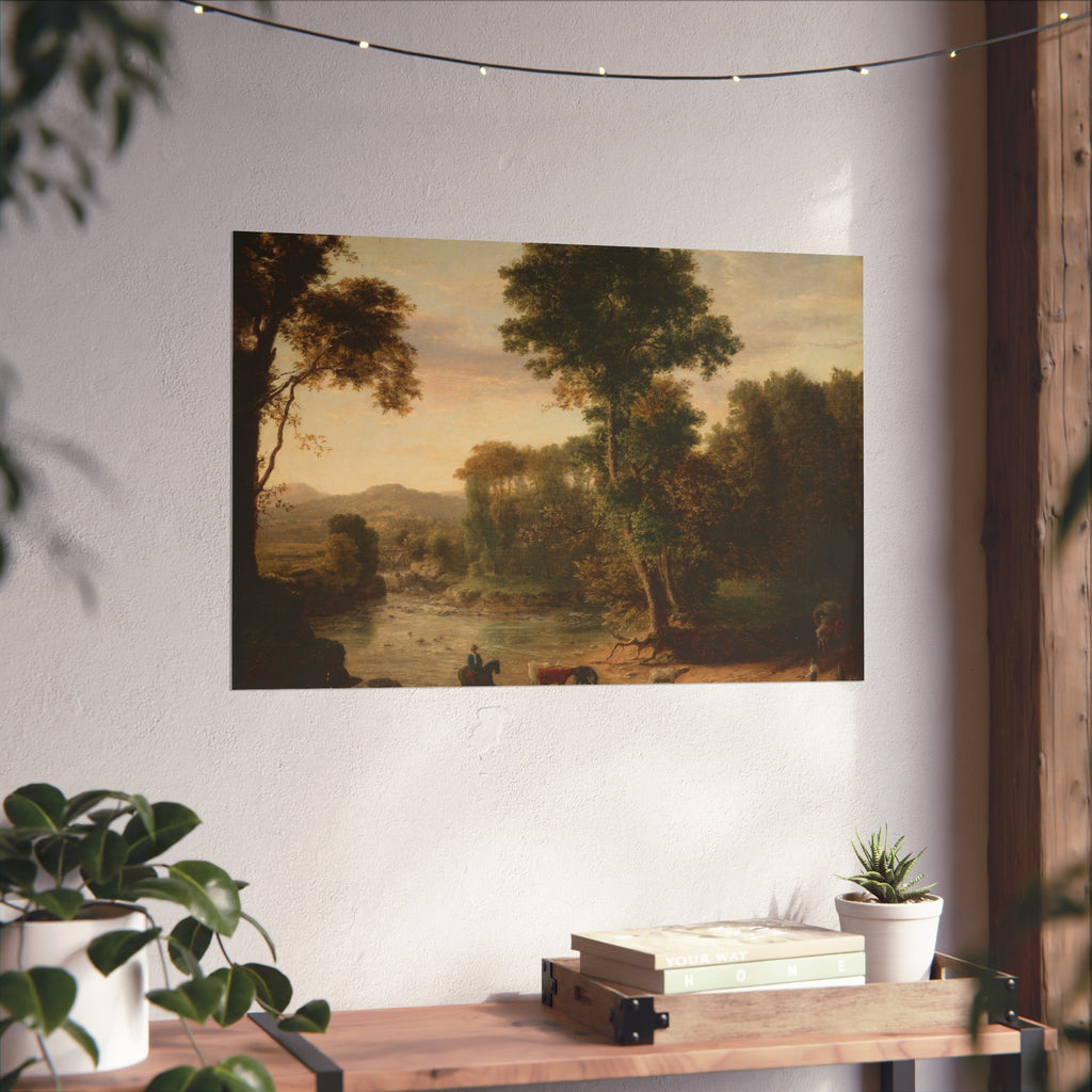 George Inness - Crossing the Ford | Fine Art Poster