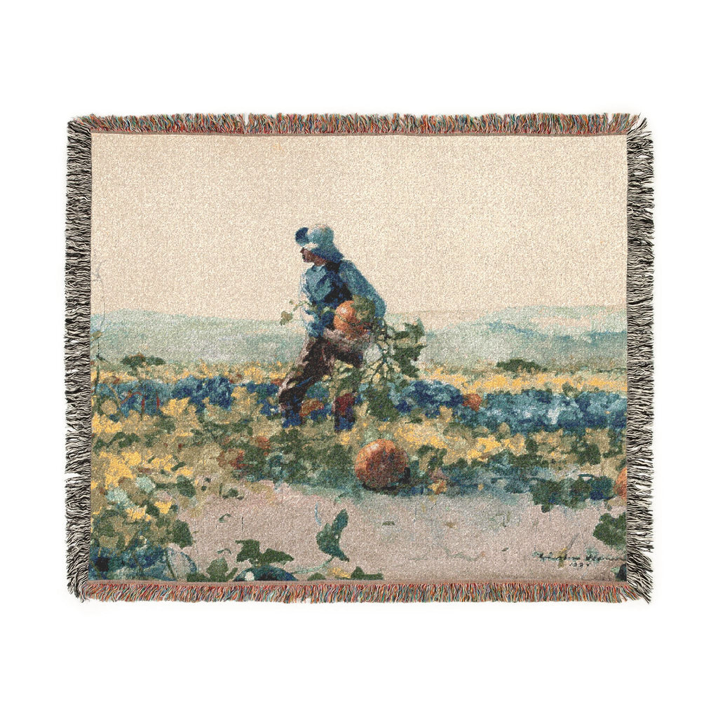 Winslow Homer - For to Be a Farmer's Boy | Woven Tapestry Blanket
