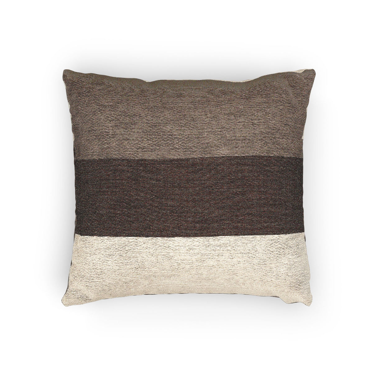 Mushroom Color Block Woven Pillow
