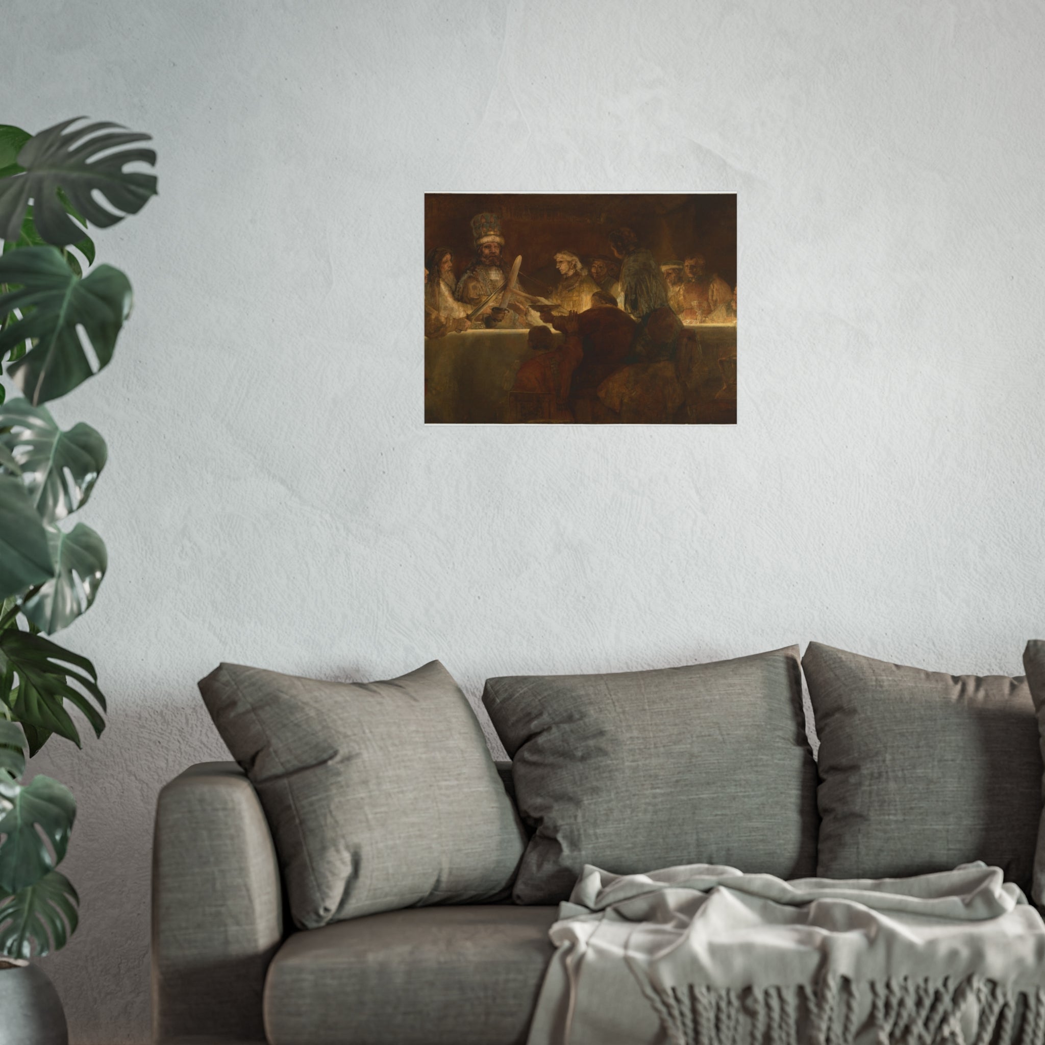 The Conspiracy of Claudius Civilis by Rembrandt van Rijn | Fine Art Poster