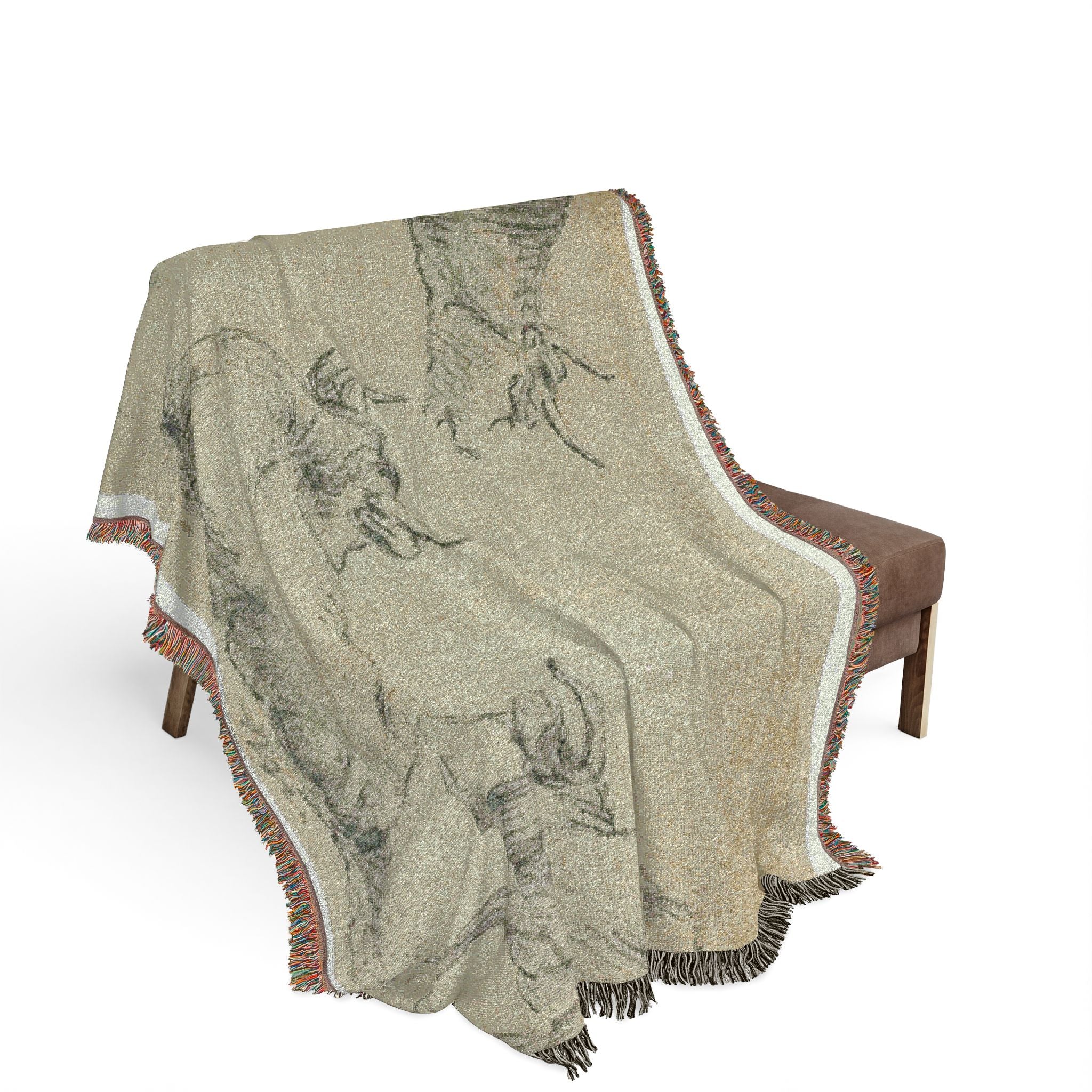 Aelbert Cuyp - Three Sketches of Cows | Woven Tapestry Blanket