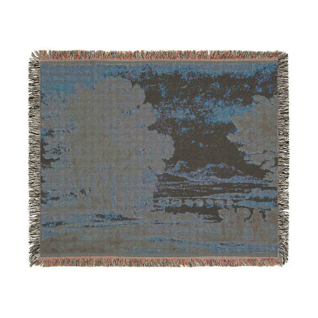 Claude Lorrain - A Wooded River Landscape with Jacob, Laban, and His Daughters | Woven Tapestry Blanket