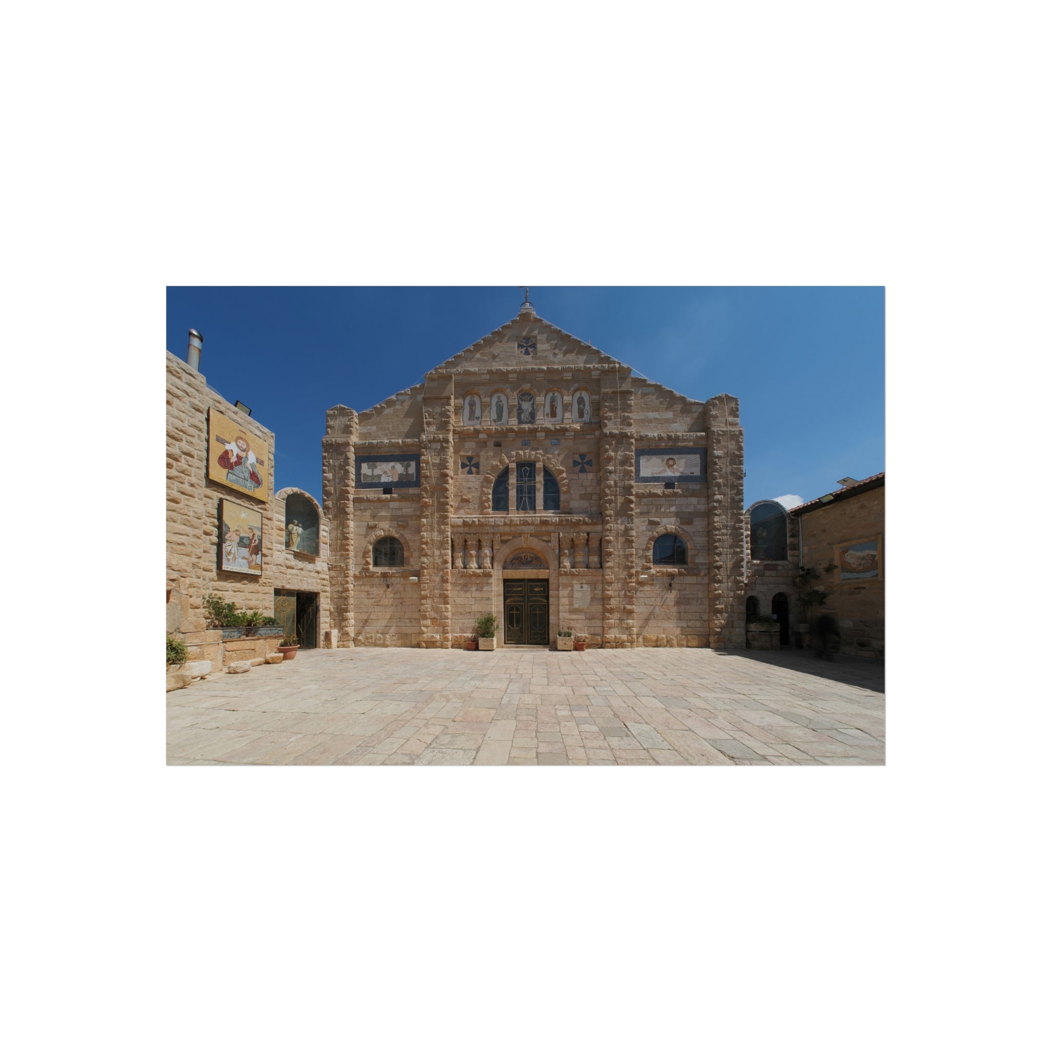 Shrine of the Beheading of Saint John the Baptist, Madaba, Jordan (دير اللاتين مادبا) | Fine Art Poster