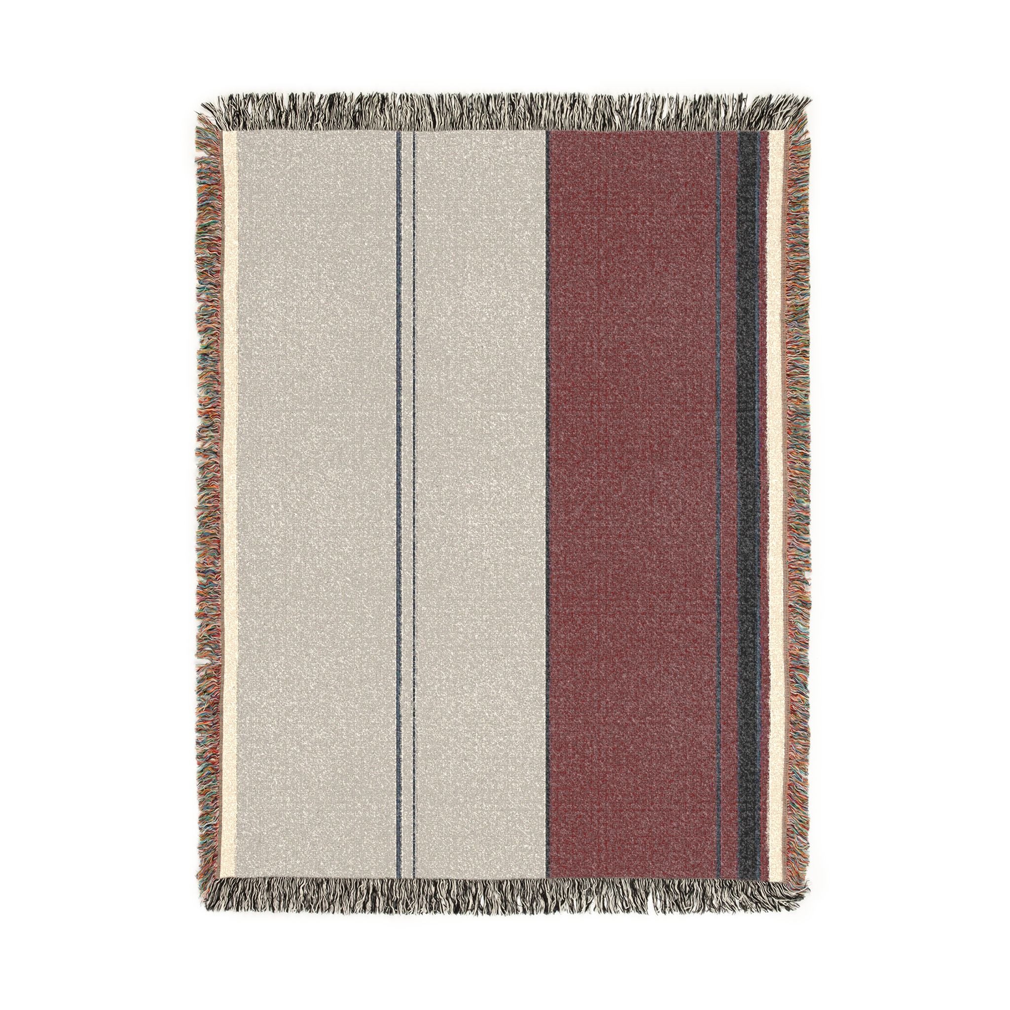 Orchard Throw — Stone · Fig · Slate