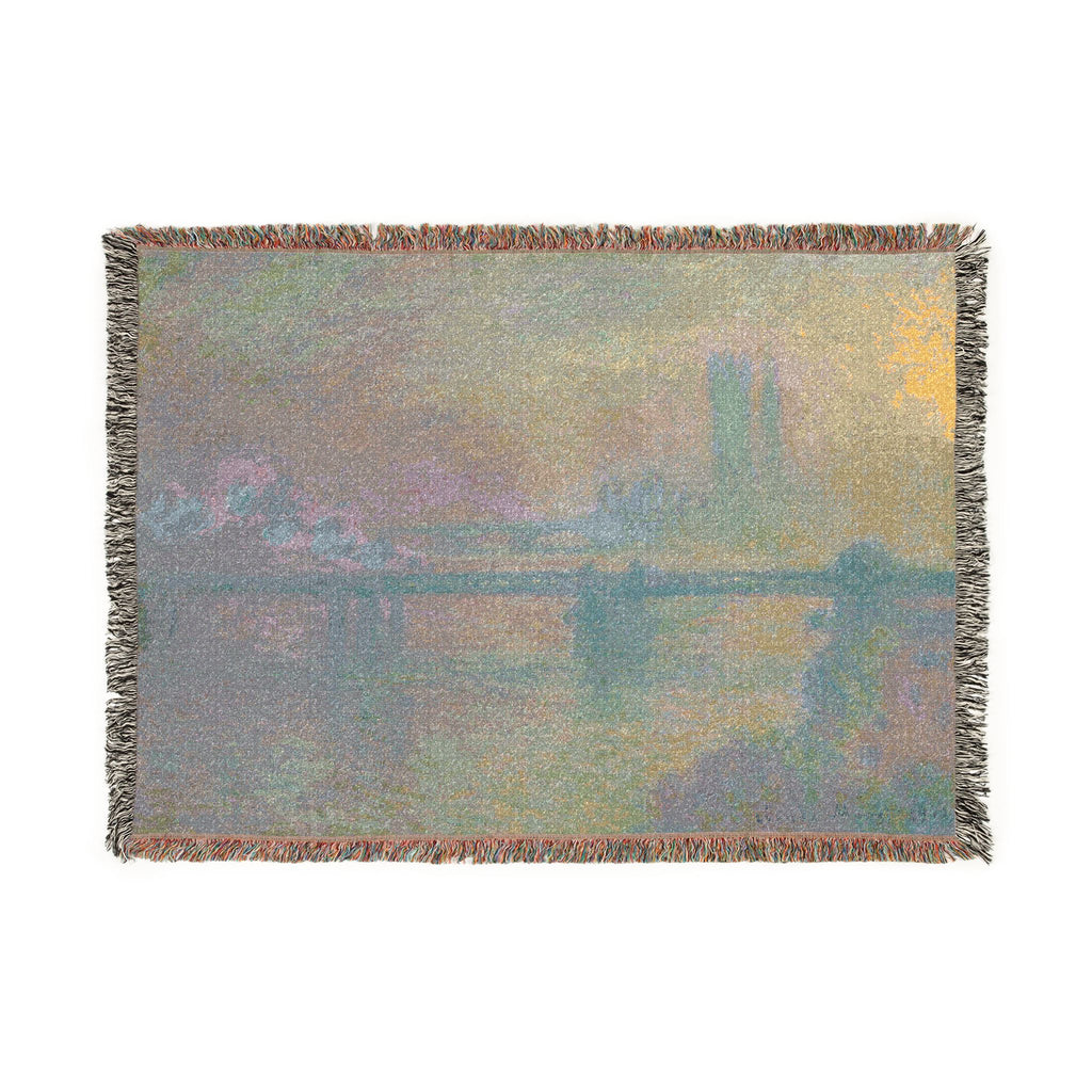 Claude Monet - Charing Cross Bridge, London | Woven Tapestry Blanket