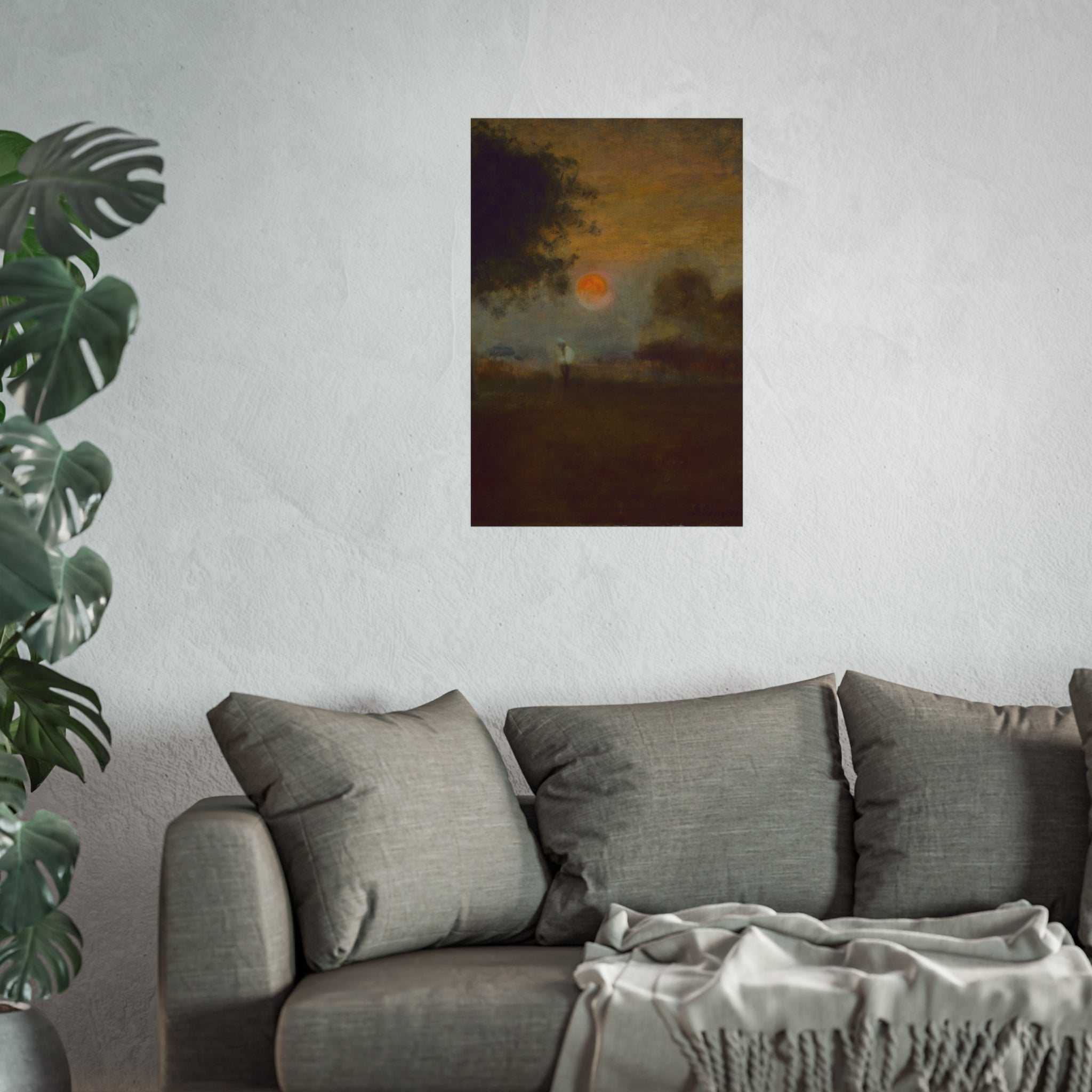 George Inness - Moonrise | Fine Art Poster