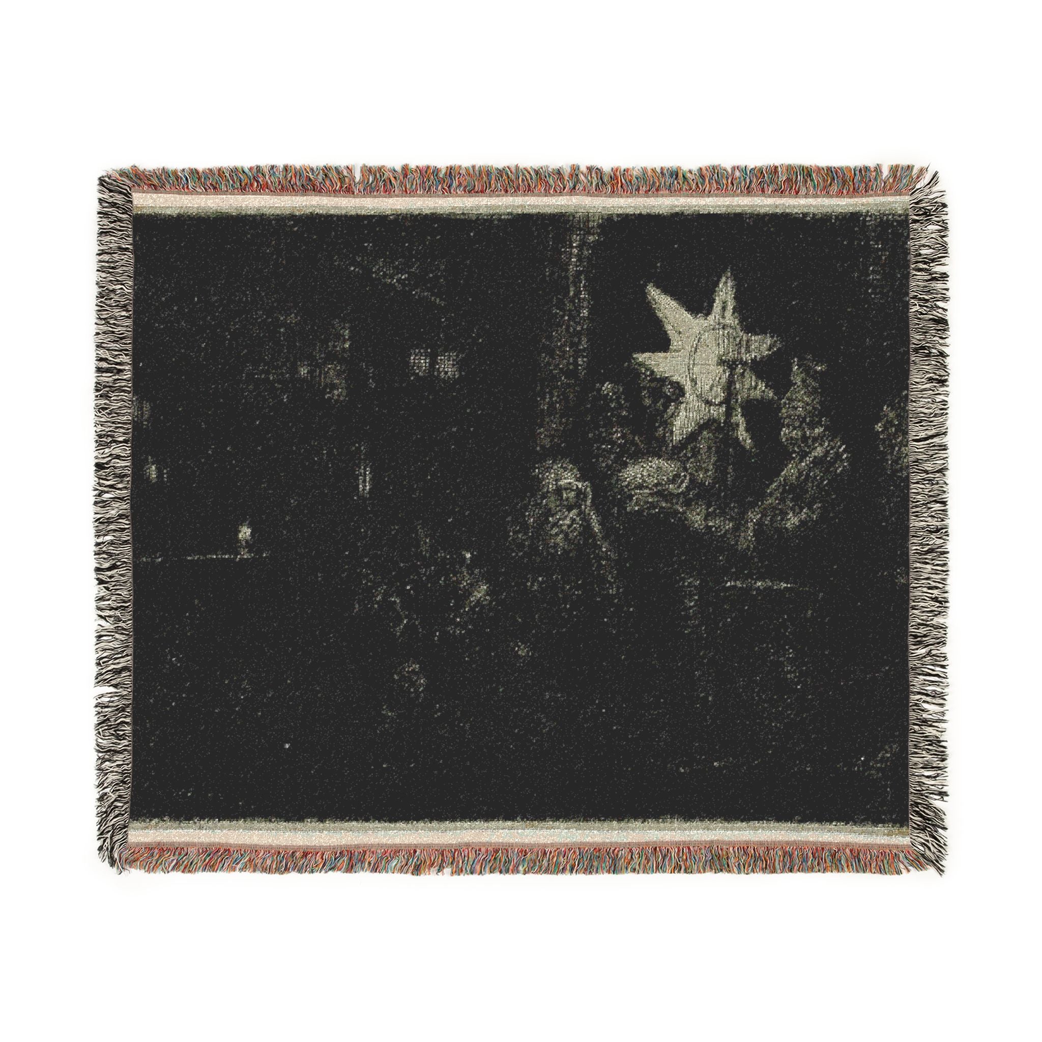 Rembrandt van Rijn - The Star of the Kings A Night Piece | Woven Tapestry Blanket