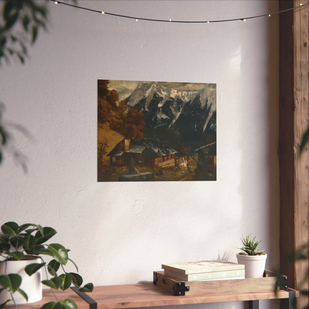 Gustave Courbet - An Alpine Scene | Fine Art Poster