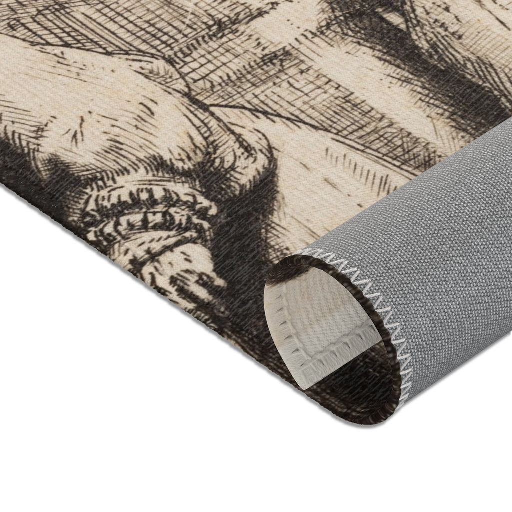 Rembrandt van Rijn - Jews in the Synagogue | Area Rug