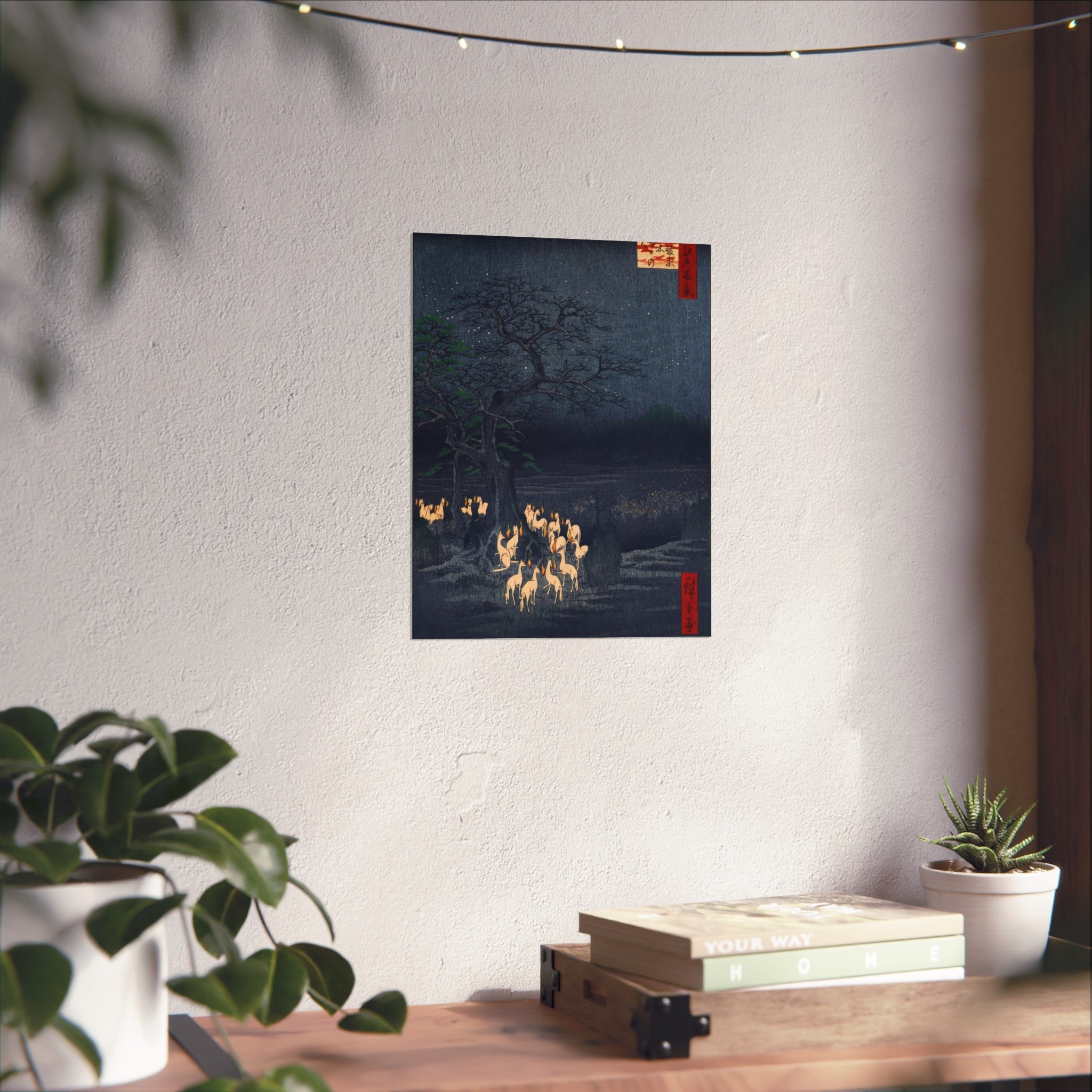 Utagawa Hiroshige - New Year's Eve Foxfires at Oji | Fine Art Poster