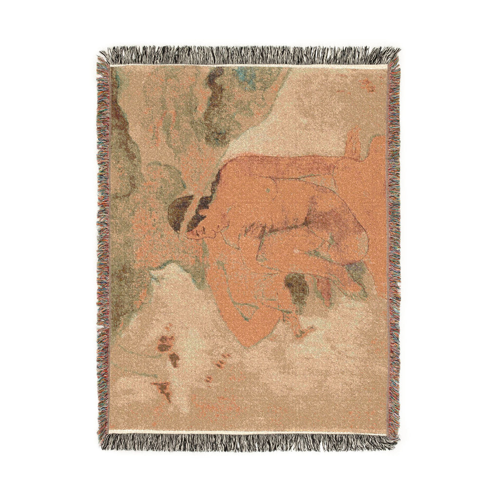 Paul Gauguin - Aha oe feii (What! Are You Jealous ) | Woven Tapestry Blanket