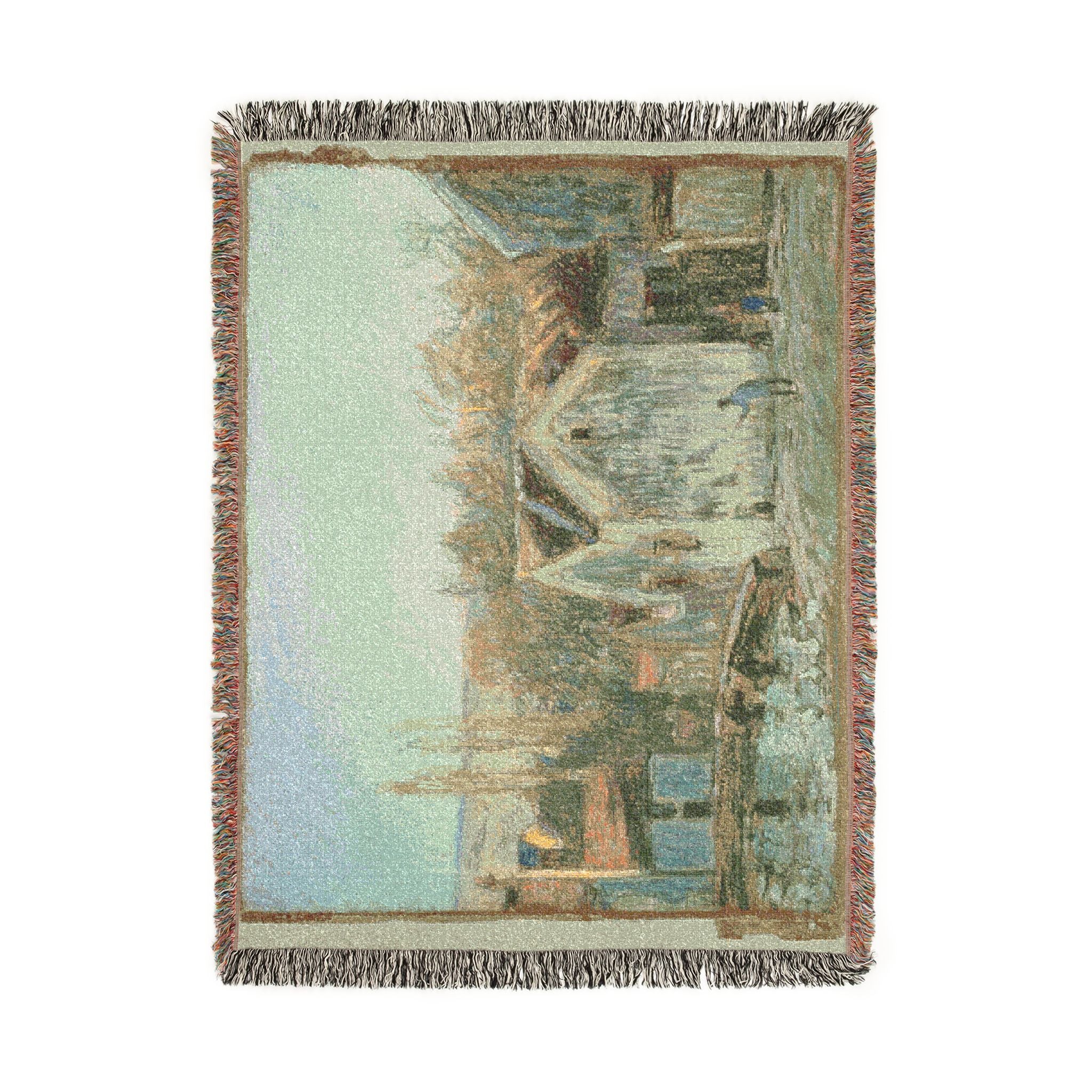 Alfred Sisley - A Corner of Moret-sur-Loing | Woven Tapestry Blanket