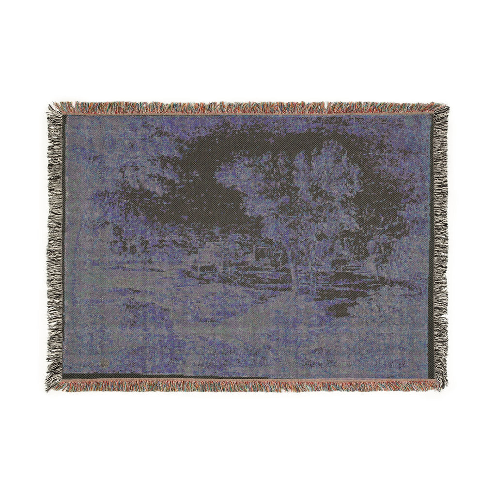 Follower of Nicolas Poussin - Italianate Landscape with Buildings | Woven Tapestry Blanket