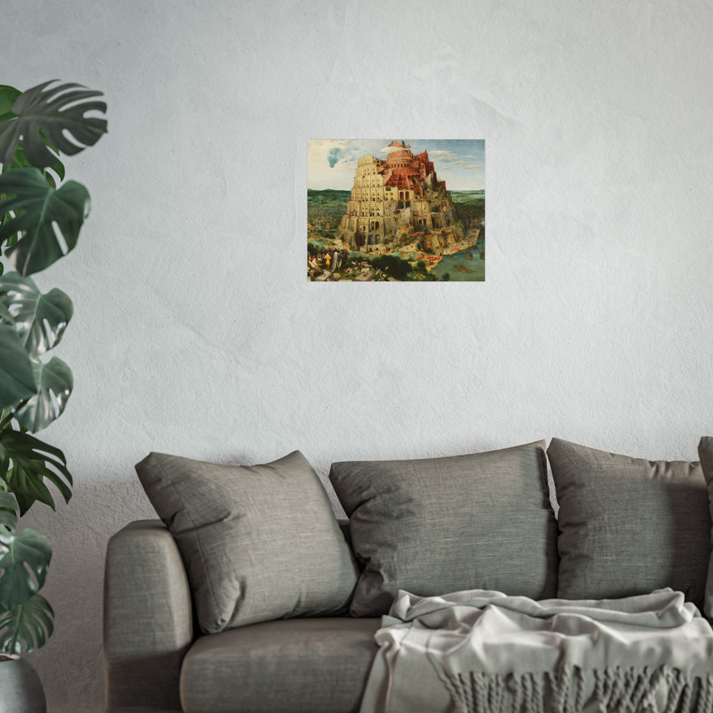 Pieter Bruegel the Elder - The Tower of Babel (Vienna) - Google Art Project - edited | Fine Art Poster