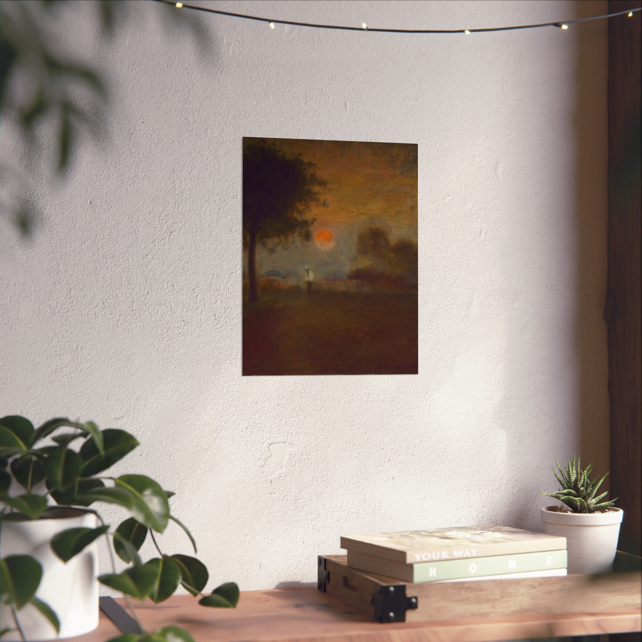 George Inness - Moonrise | Fine Art Poster