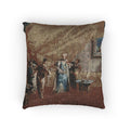 Giovanni Antonio Guardi - Interior A Sultana taking Coffee in the Harem | Woven Pillow