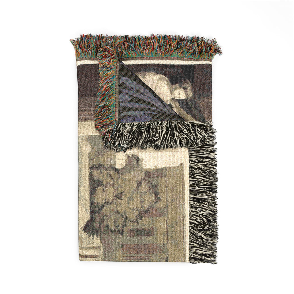 Nicolas Poussin - Plague of Ashdod | Woven Tapestry Blanket
