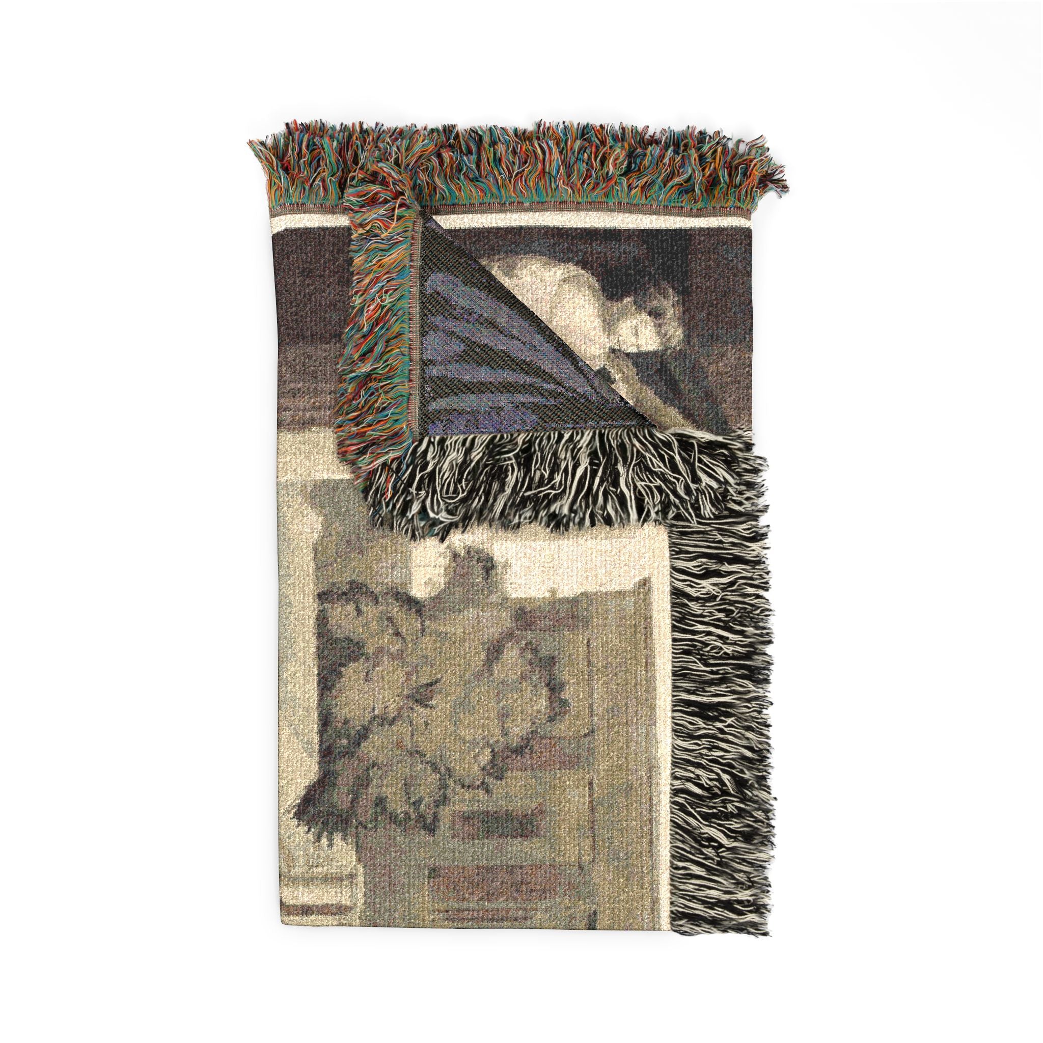 Nicolas Poussin - Plague of Ashdod | Woven Tapestry Blanket