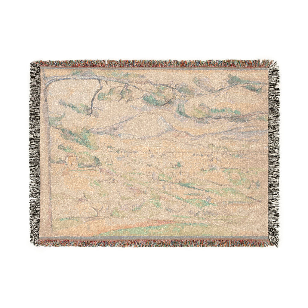 Paul Cezanne - Montagne Sainte-Victoire (The Arc Valley) | Woven Tapestry Blanket