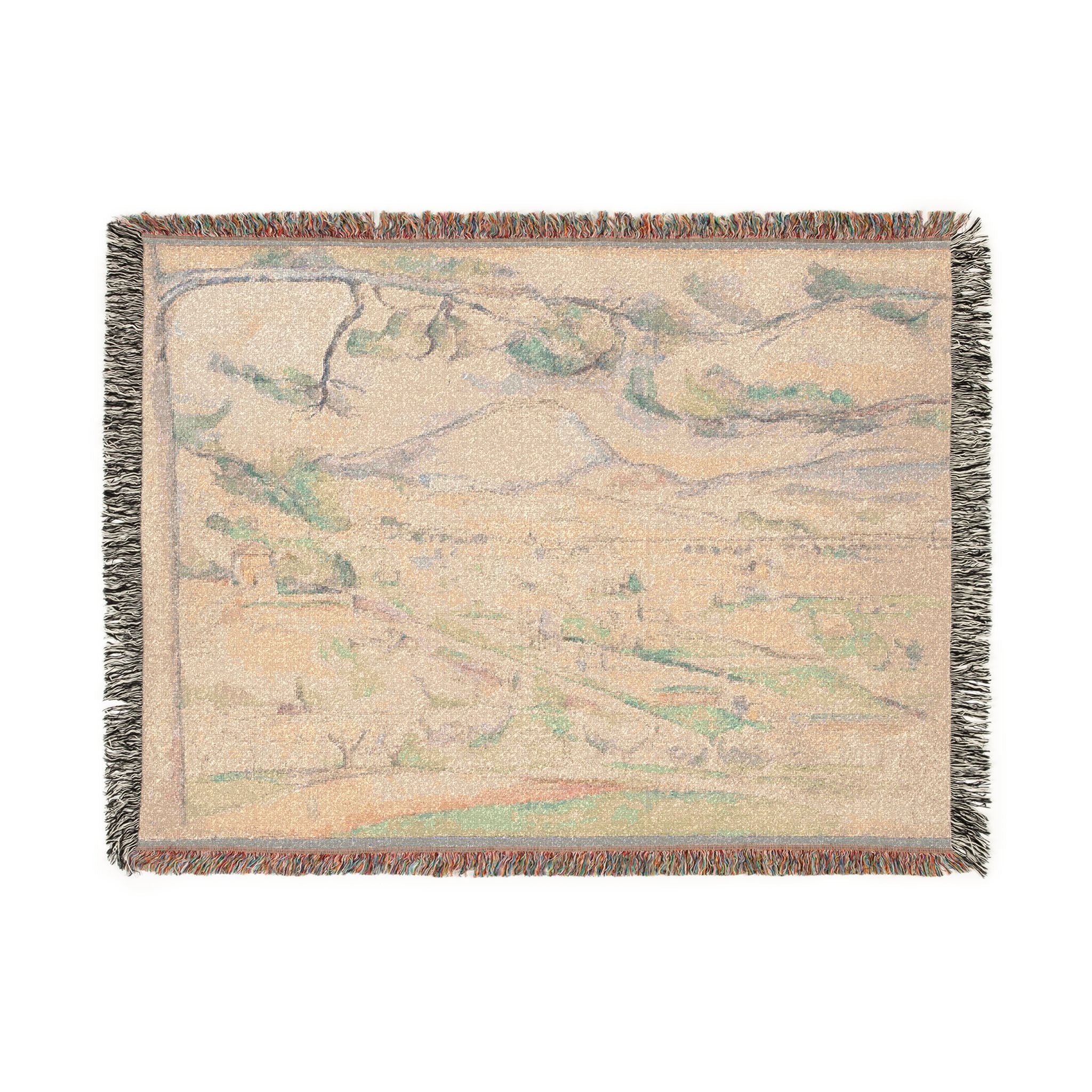 Paul Cezanne - Montagne Sainte-Victoire (The Arc Valley) | Woven Tapestry Blanket