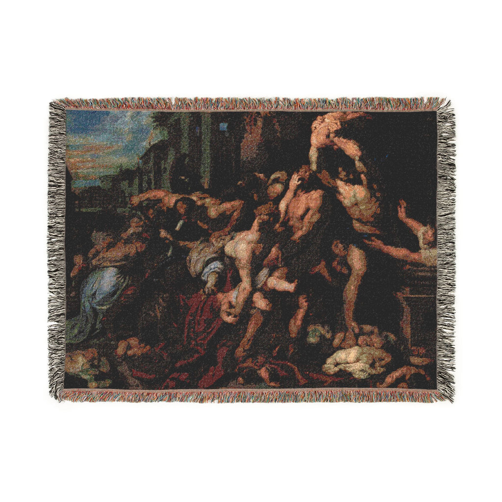 Peter Paul Rubens Massacre of the Innocents | Woven Tapestry Blanket