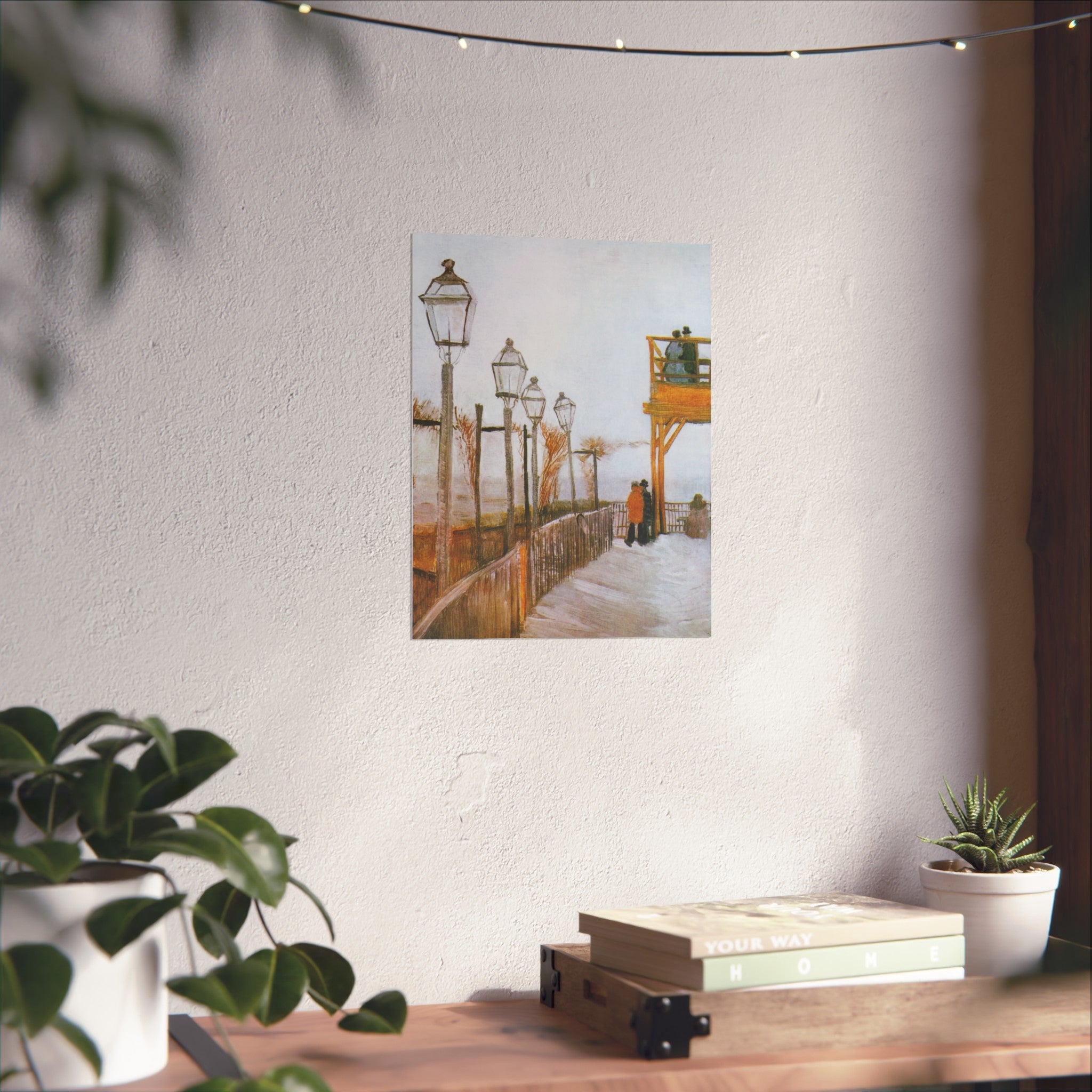 Vincent van Gogh - Terrace of the Moulin de Blute-Fin | Fine Art Poster