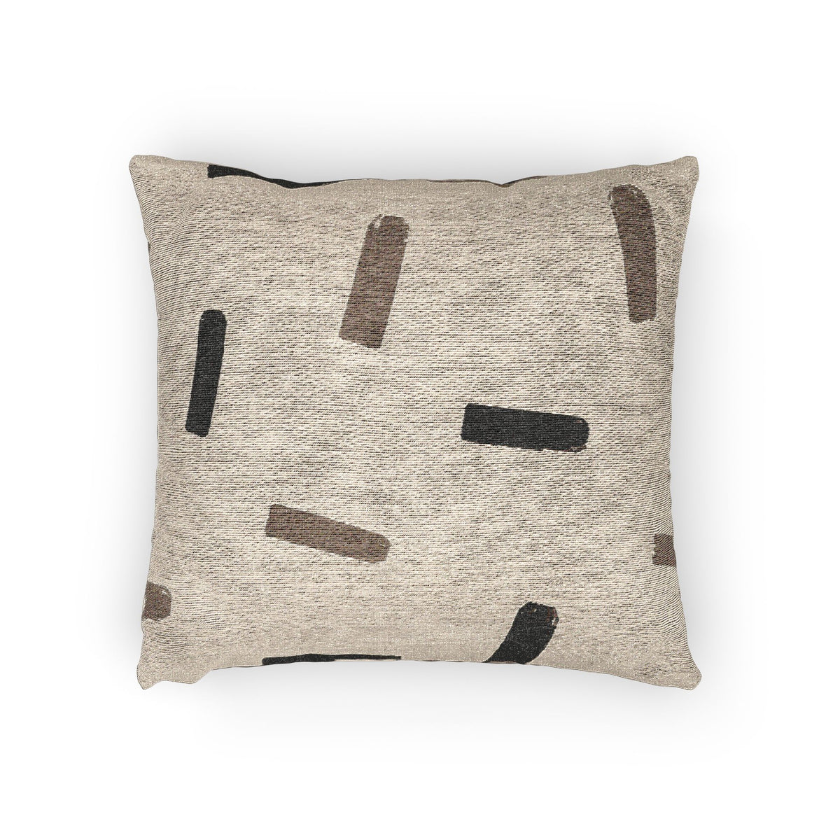 Hearth Brush Marks Woven Pillow