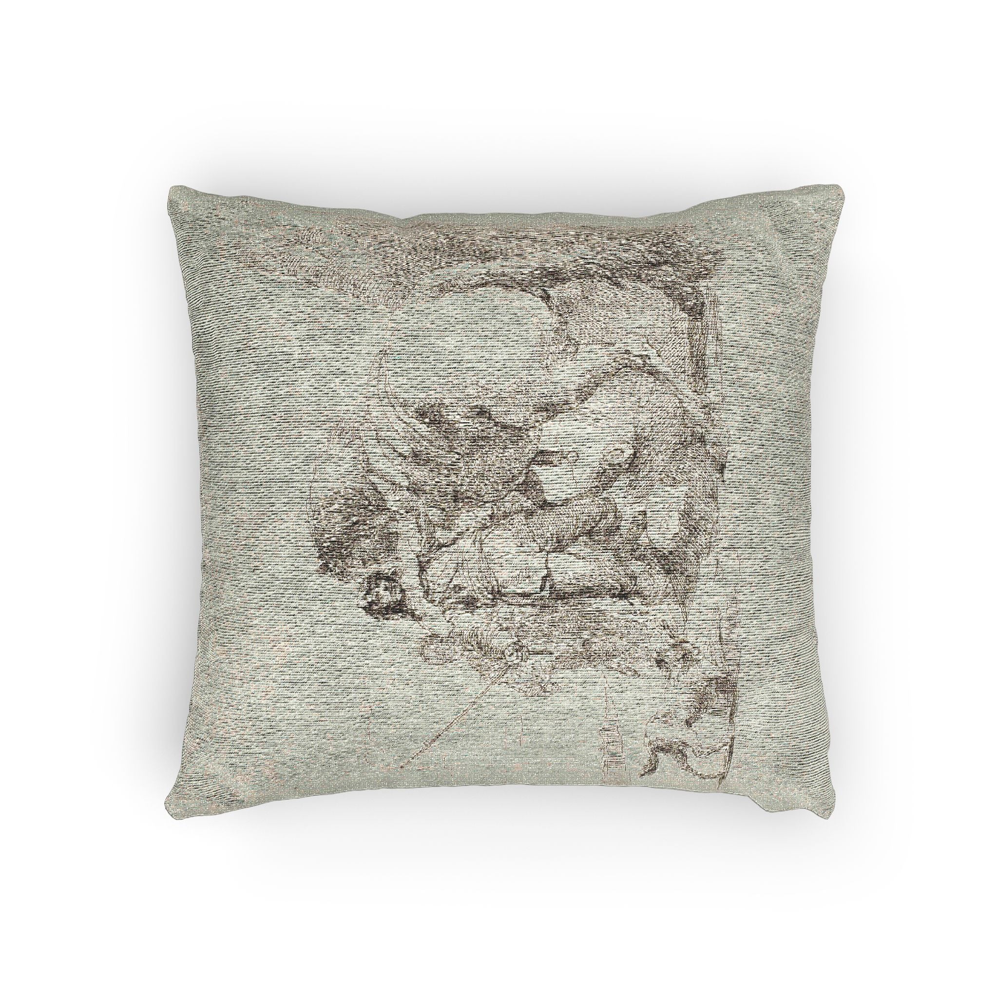Giovanni Battista Tiepolo - The Rider Standing by His Horse, from Capricci | Woven Pillow
