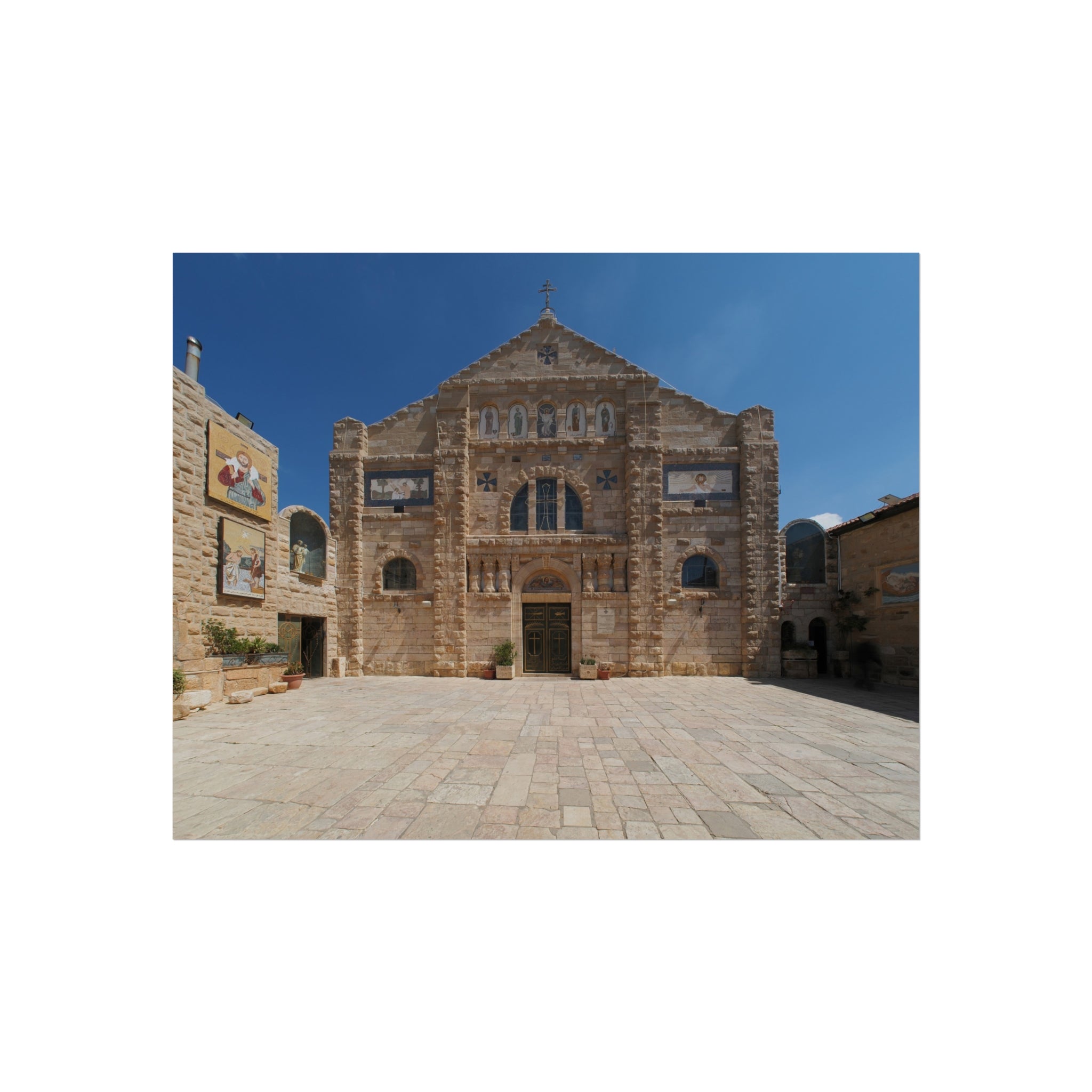 Shrine of the Beheading of Saint John the Baptist, Madaba, Jordan (دير اللاتين مادبا) | Fine Art Poster