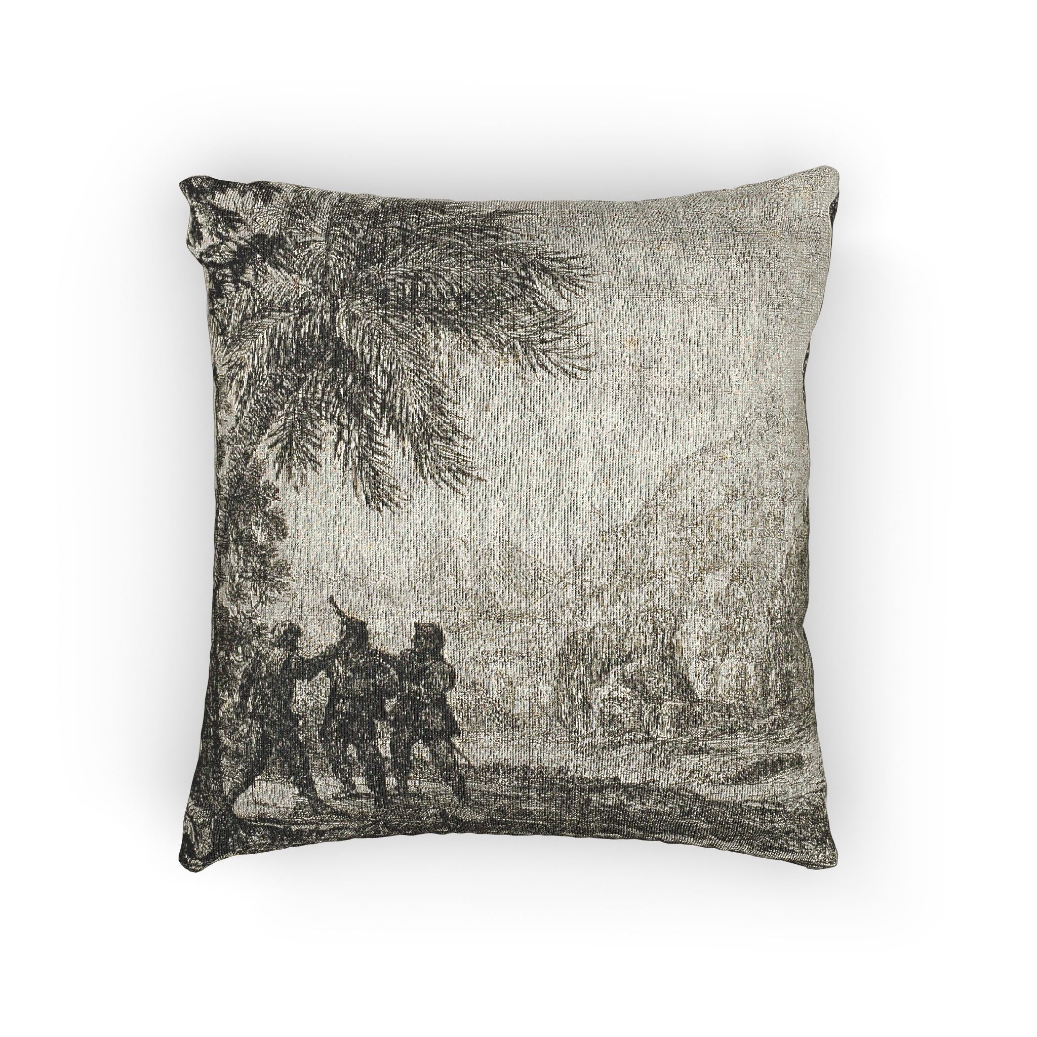 Claude Lorrain - Scene of Brigands | Woven Pillow